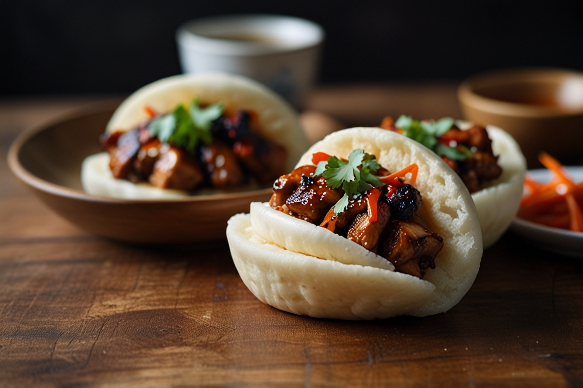 Savory Chinese Bao Buns with Braised Pork Belly