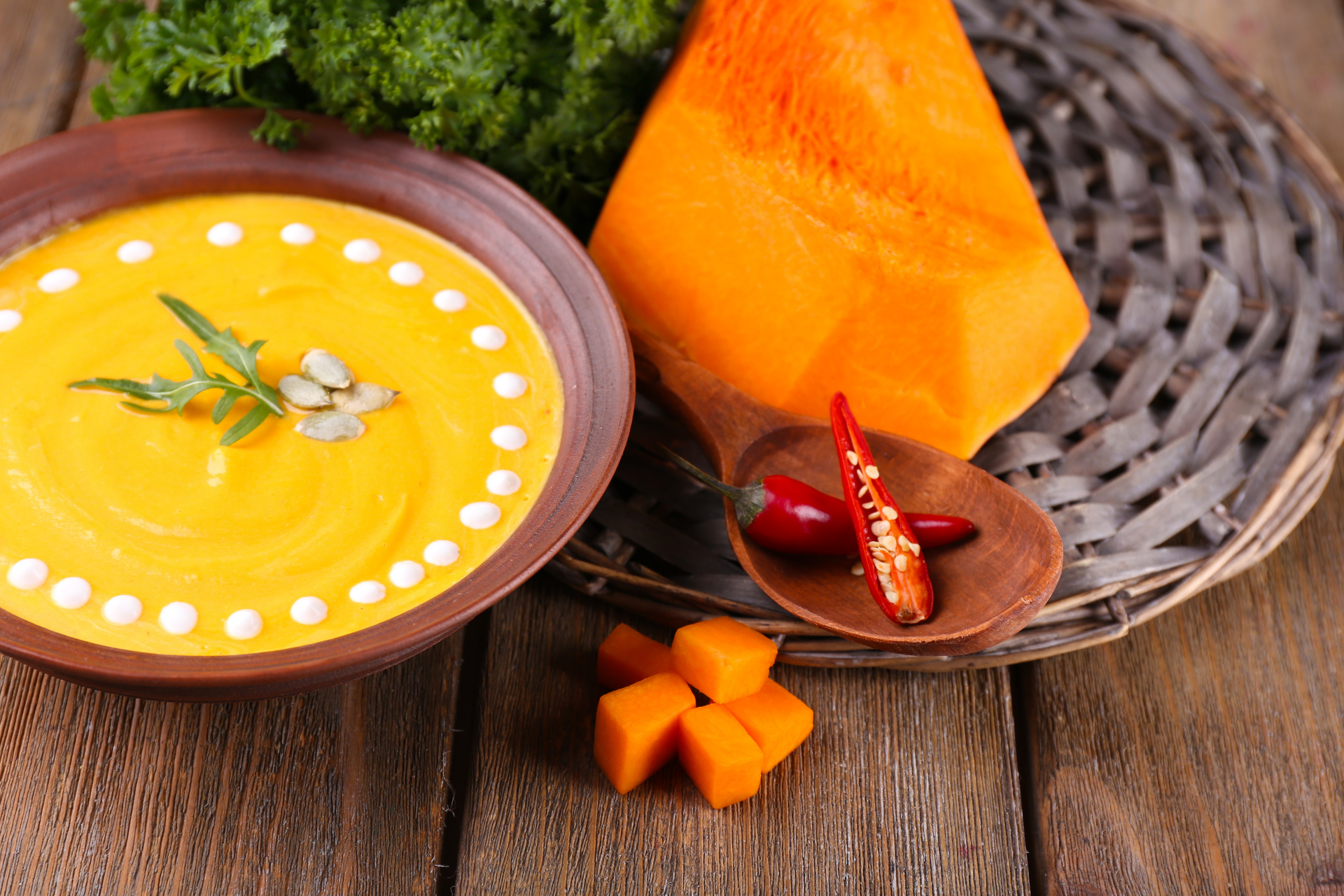 Savory Haitian Joumou Pumpkin Soup with Orange Essence
