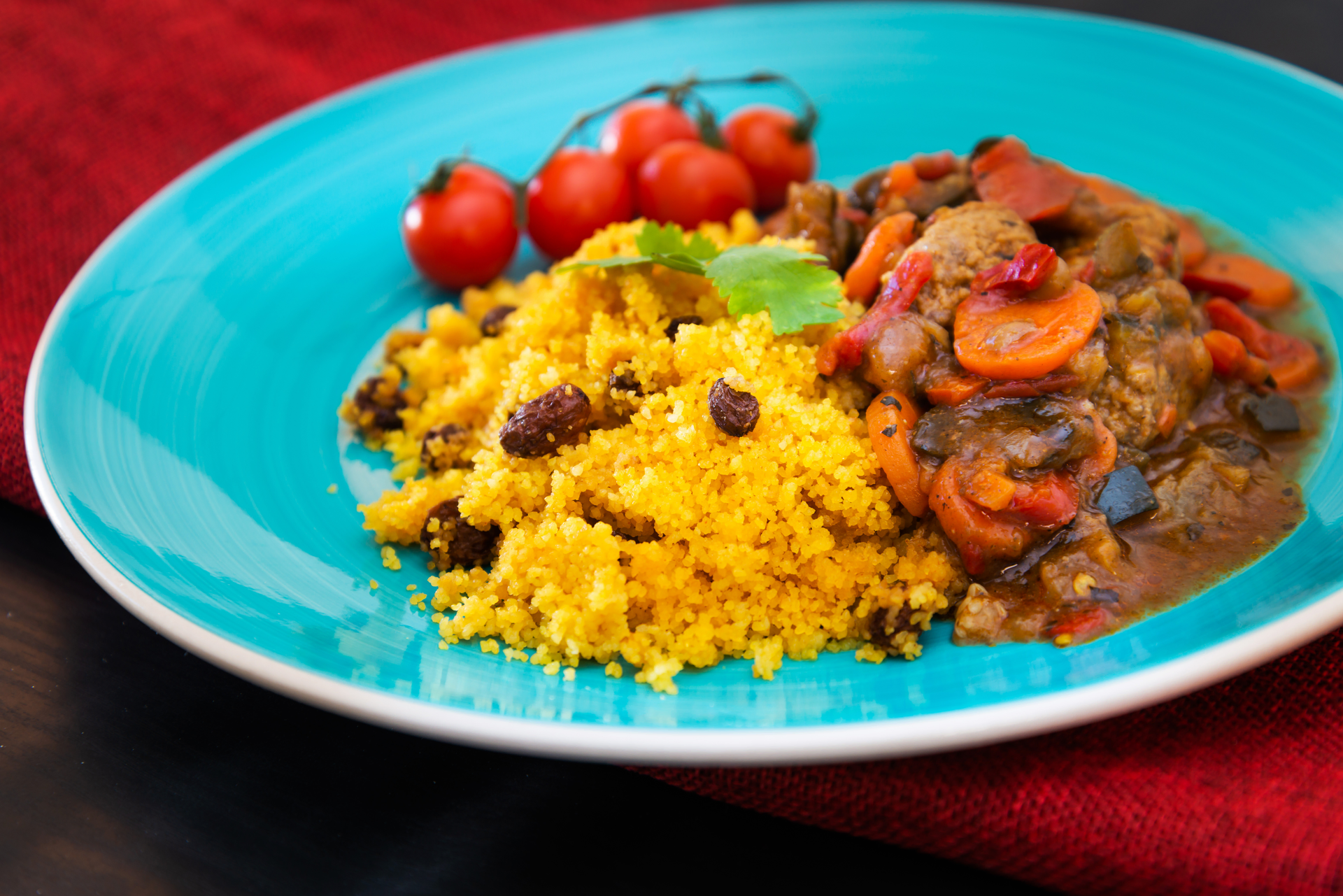 Senegalese Mafé Gertie with Millet Couscous and Spinach Sauce
