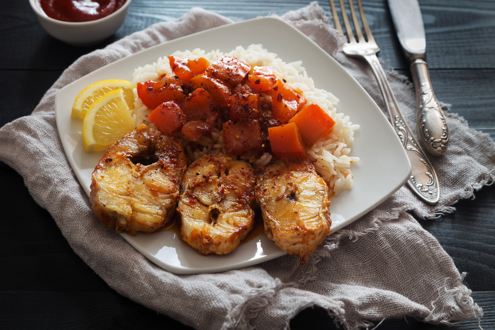 Senegalese Thieboudienne with Fish and Vegetables