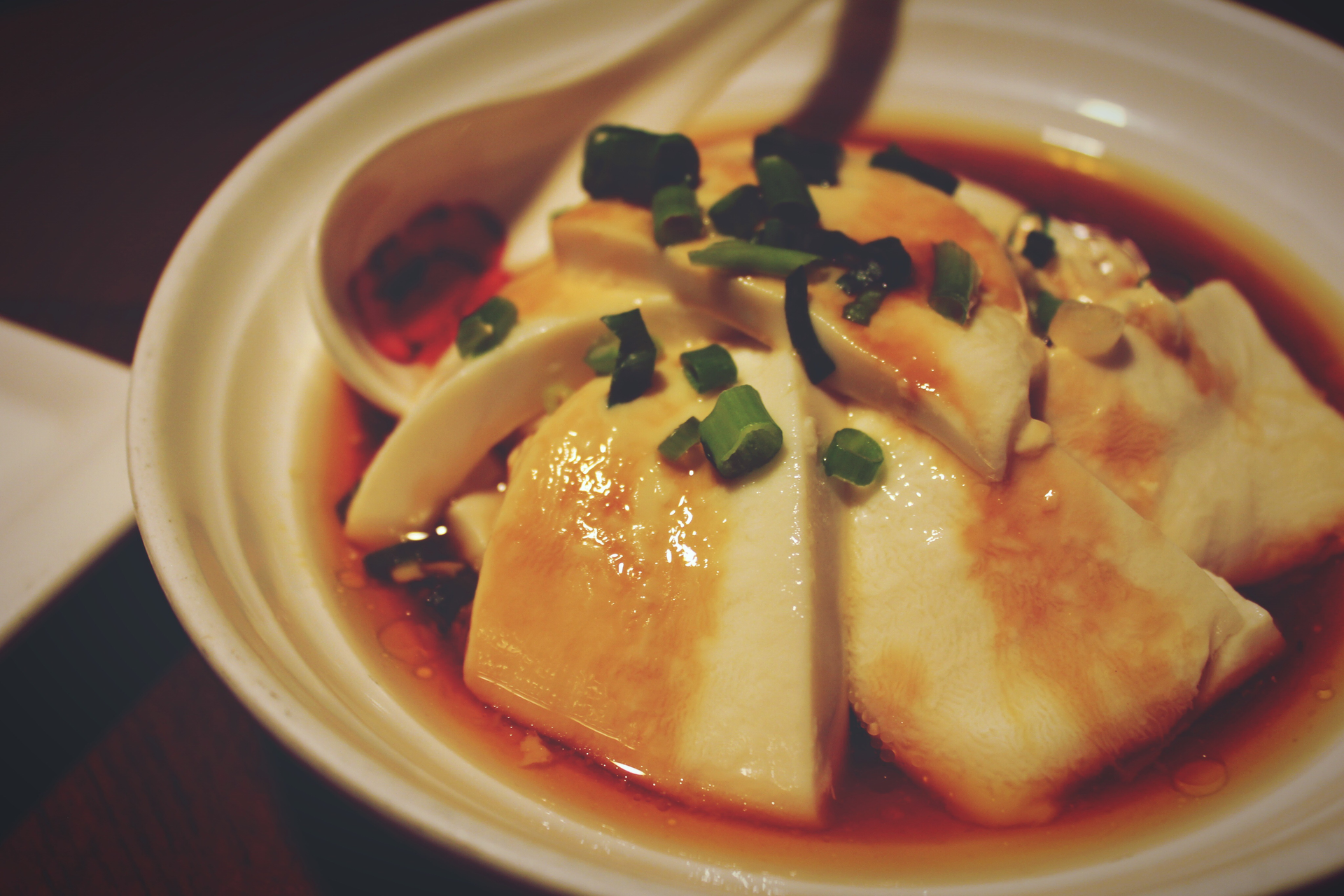 Silken Japanese Miso Soup with Tofu Tempura