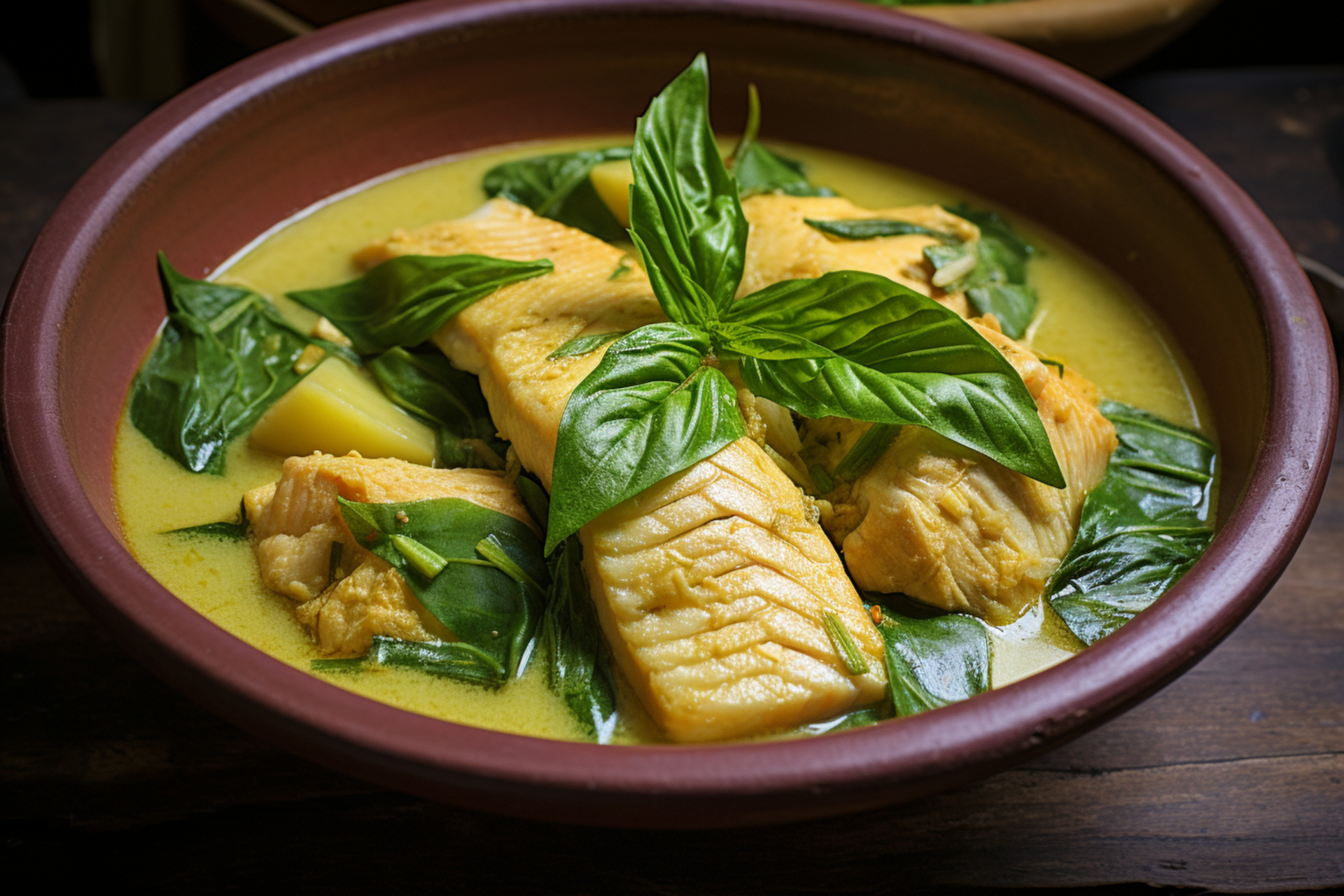 Silken Thai Lemongrass Fish Curry with Pineapple