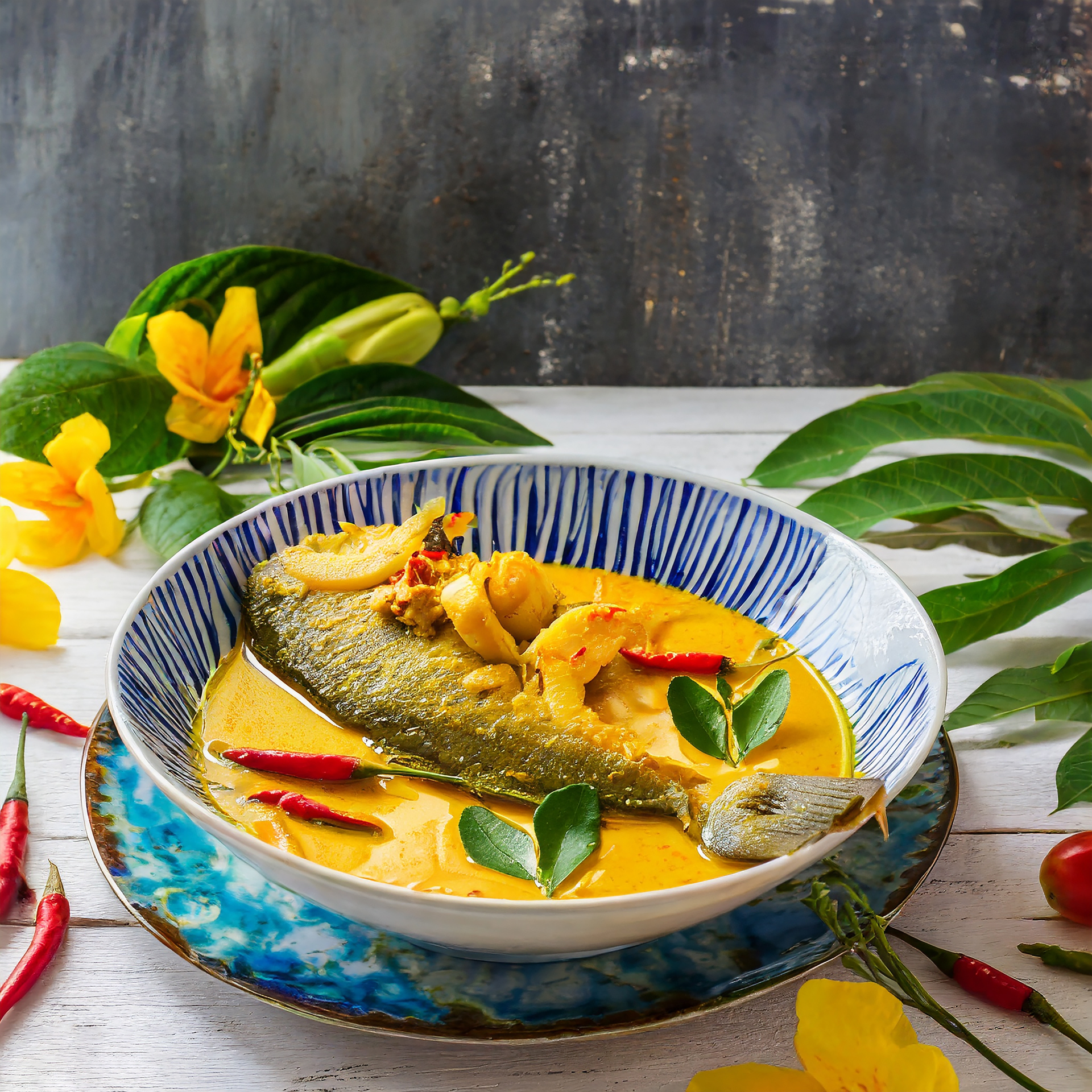 Silken Thai Lemongrass Fish Curry with Pineapple