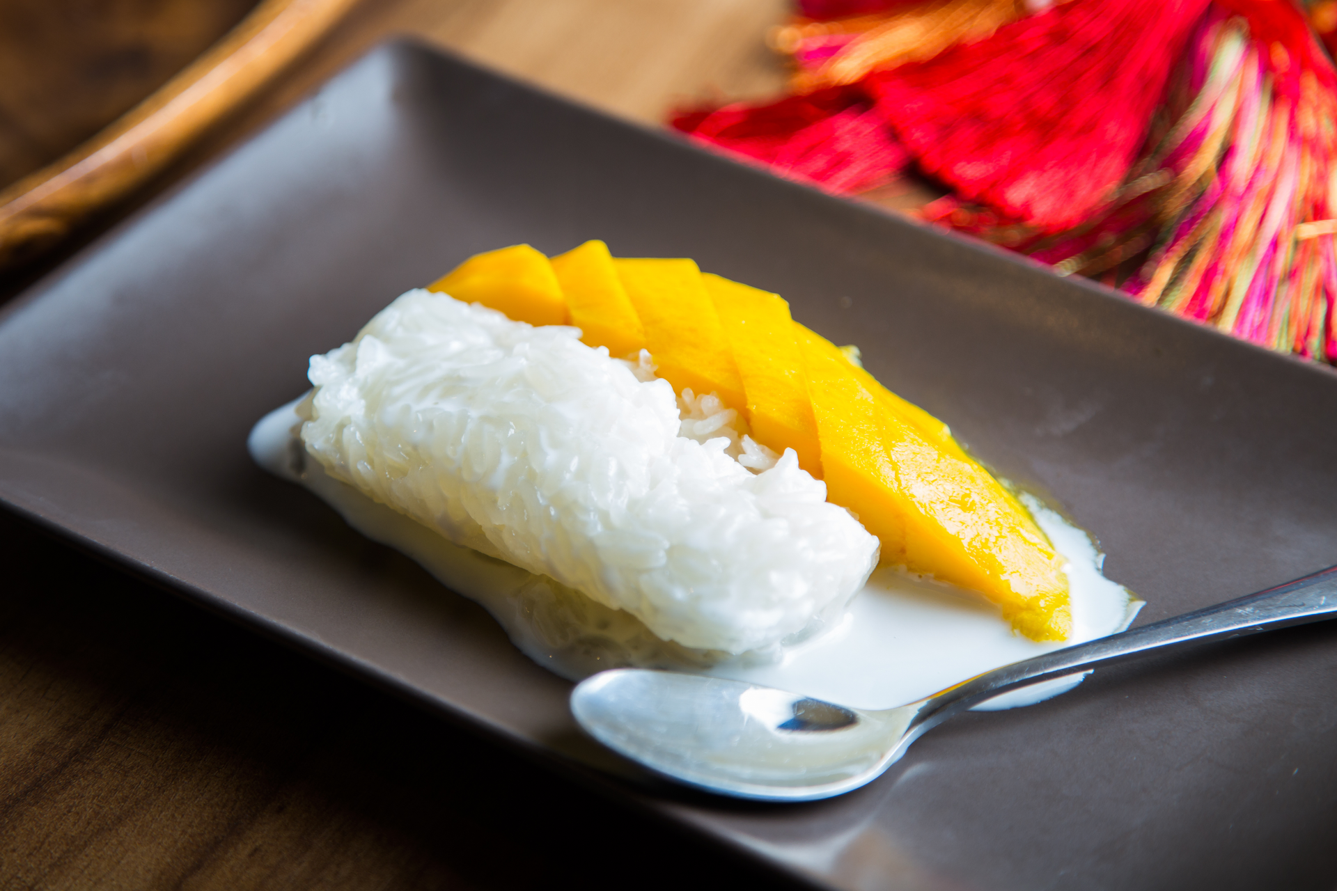 Silken Thai Mango Sticky Rice with Coconut Cream
