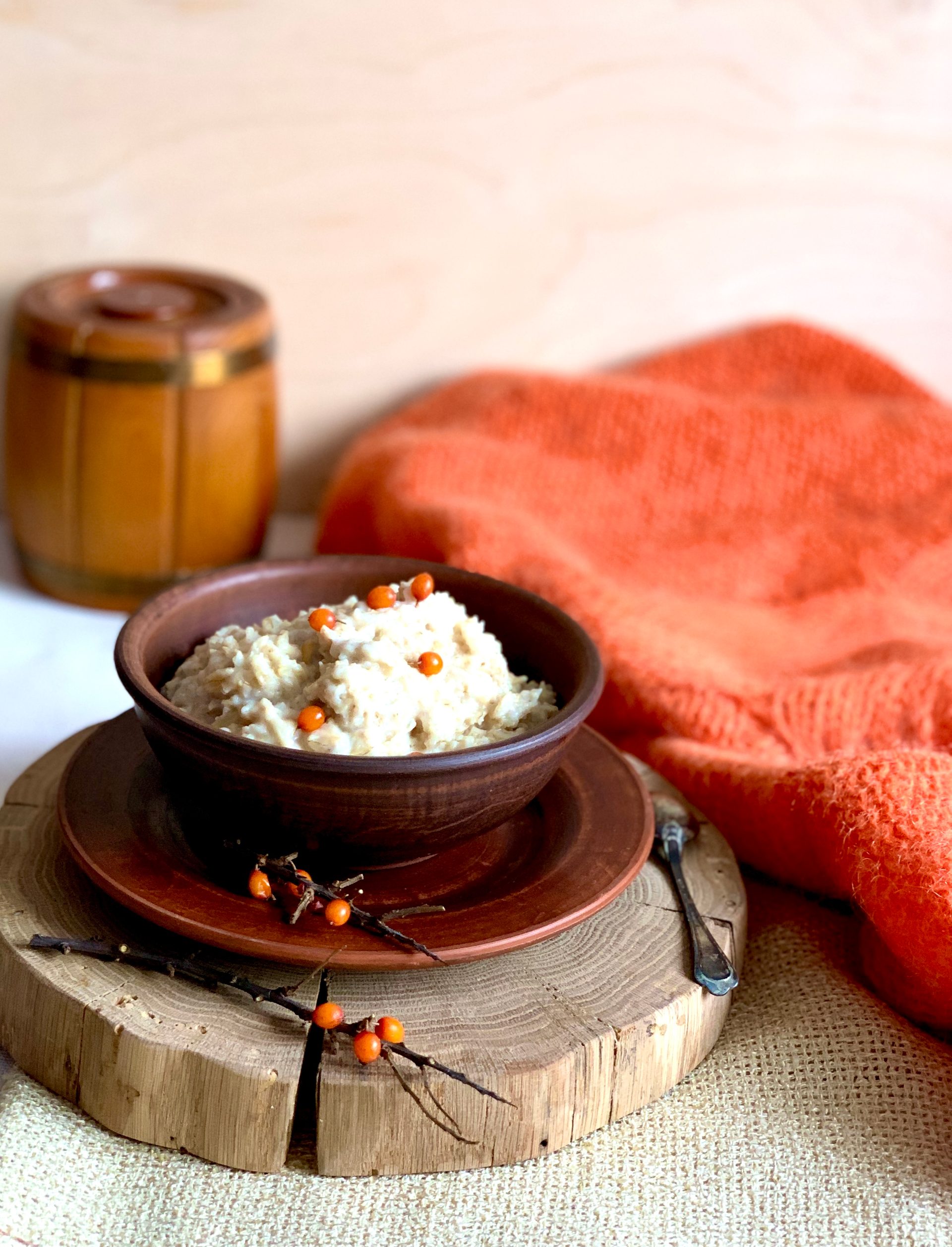 Silky Egyptian Roz Bel Laban with Cinnamon and Nutmeg