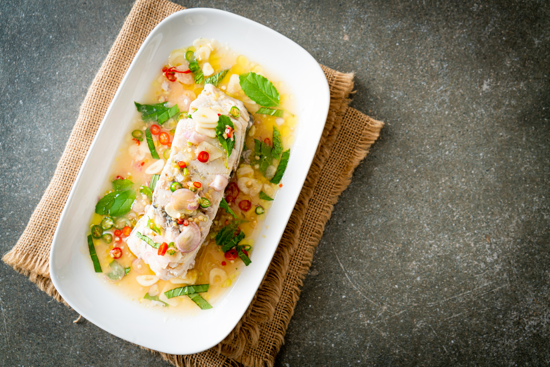 Sinanglay na Tilapia with Coconut Shallot Sauce