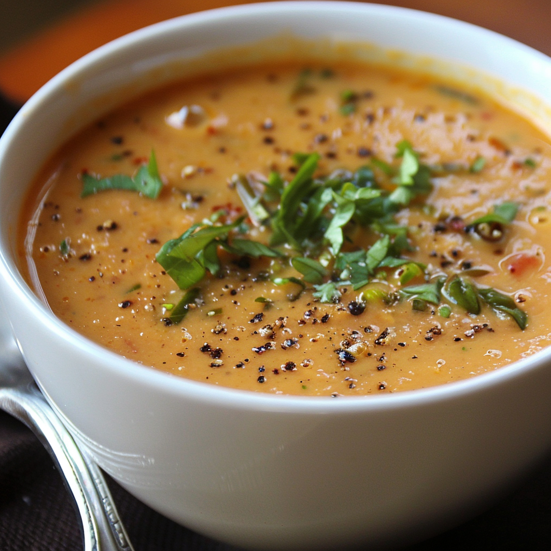 Smoked Indian Lentil and Amaranth Soup with Toasted Spices