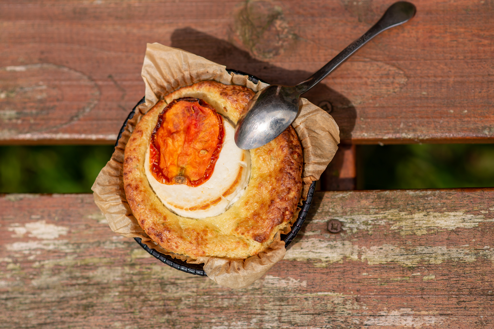 Smoky Basque Idiazabal Cheese Tart with Shallot Marmalade