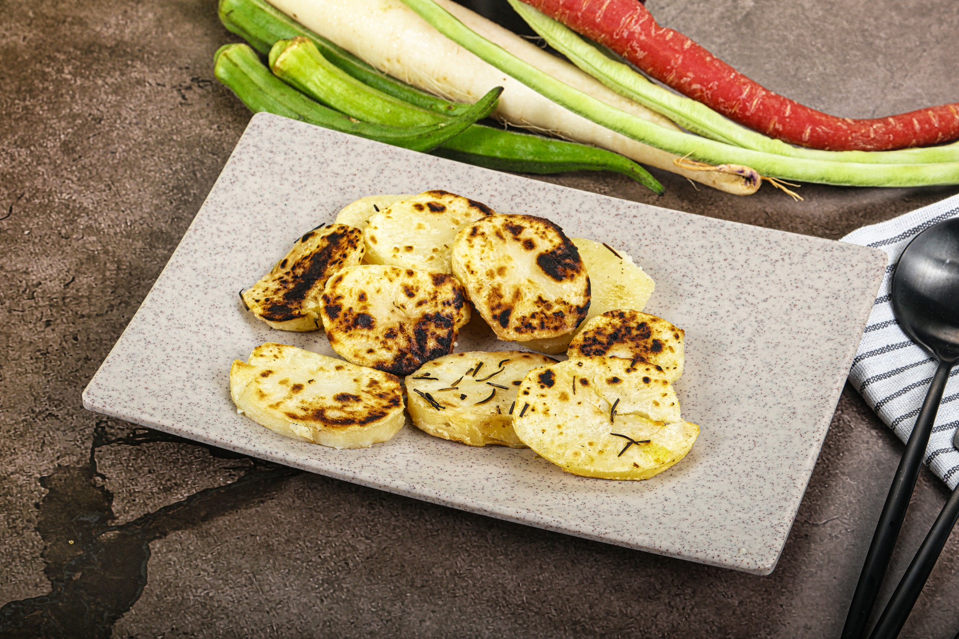 Smoky Brazilian Cassava Cheese Bread with Spicy Chimichurri