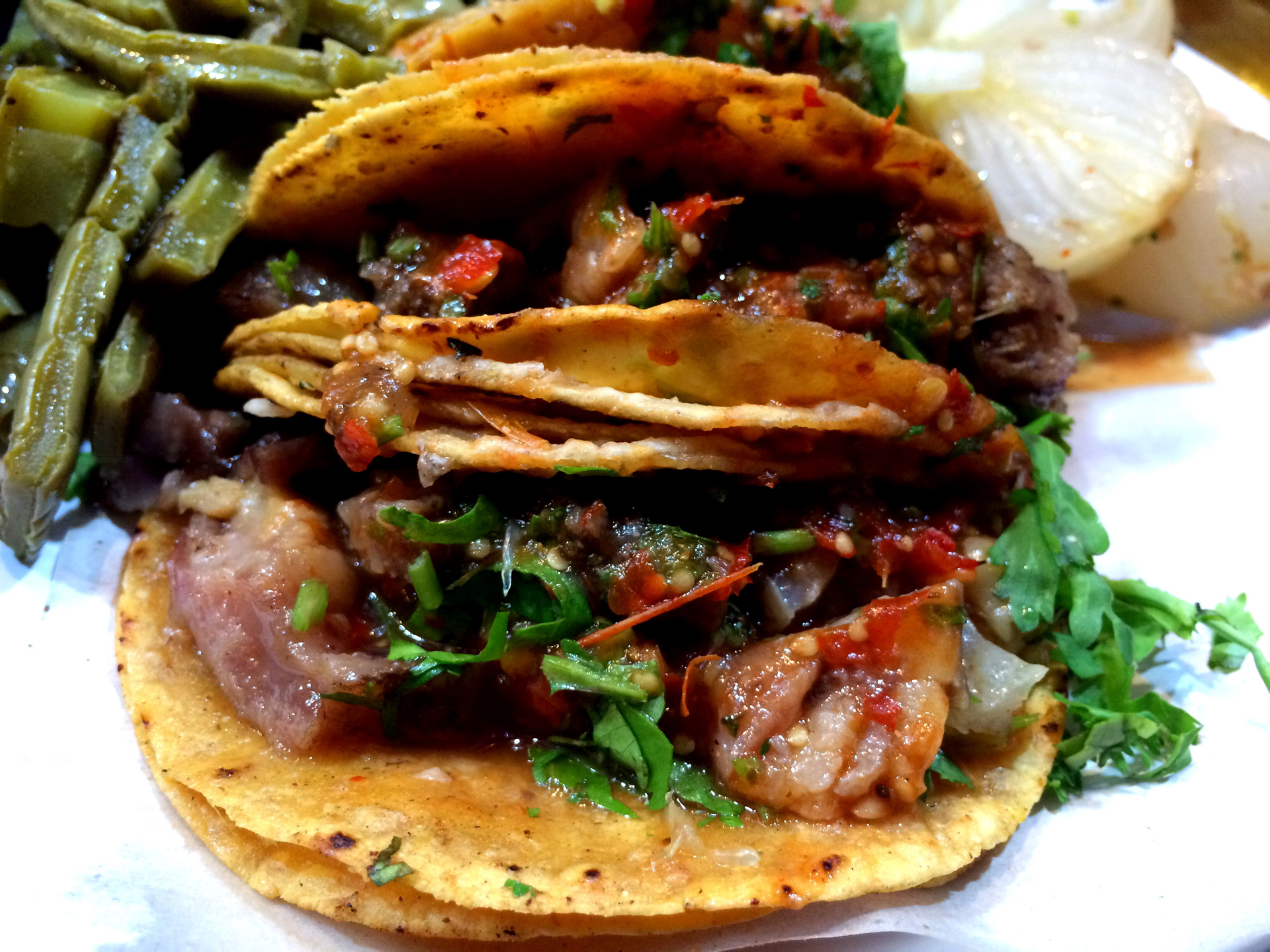 Smoky Brazilian Cassava Street Tacos with Chimichurri