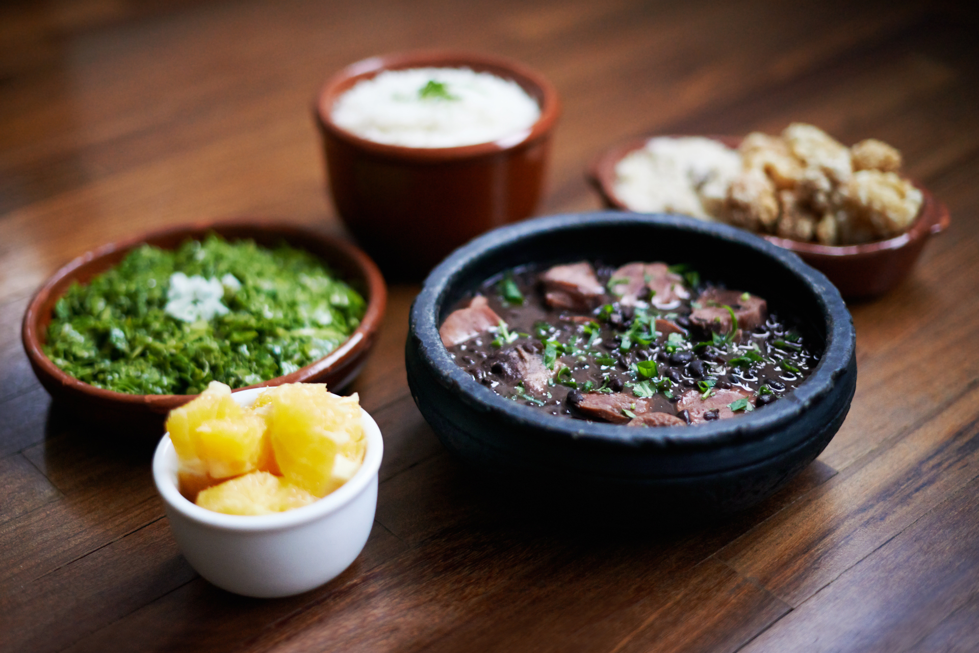Smoky Brazilian Feijoada Bites with Black Bean Dip