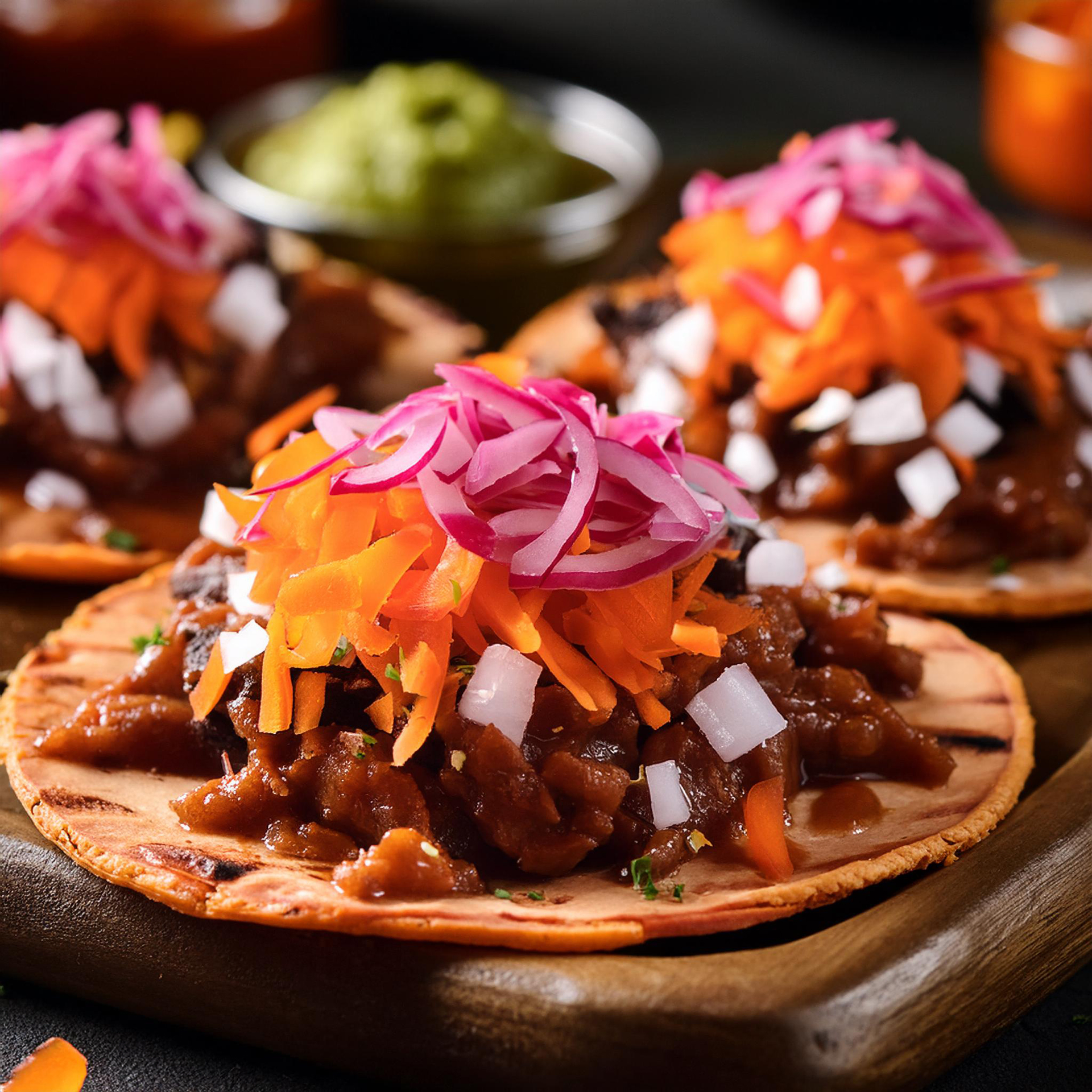 Smoky Mexican Chilorio Tacos with Pickled Onions