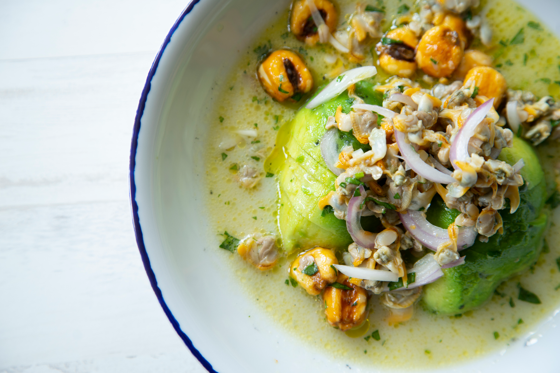 Smoky Peruvian Pacae Ceviche with Achiote and Lime