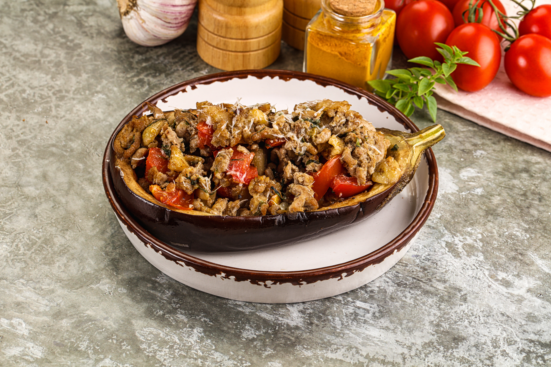 Smoky Turkish Karniyarik with Eggplant and Minced Lamb