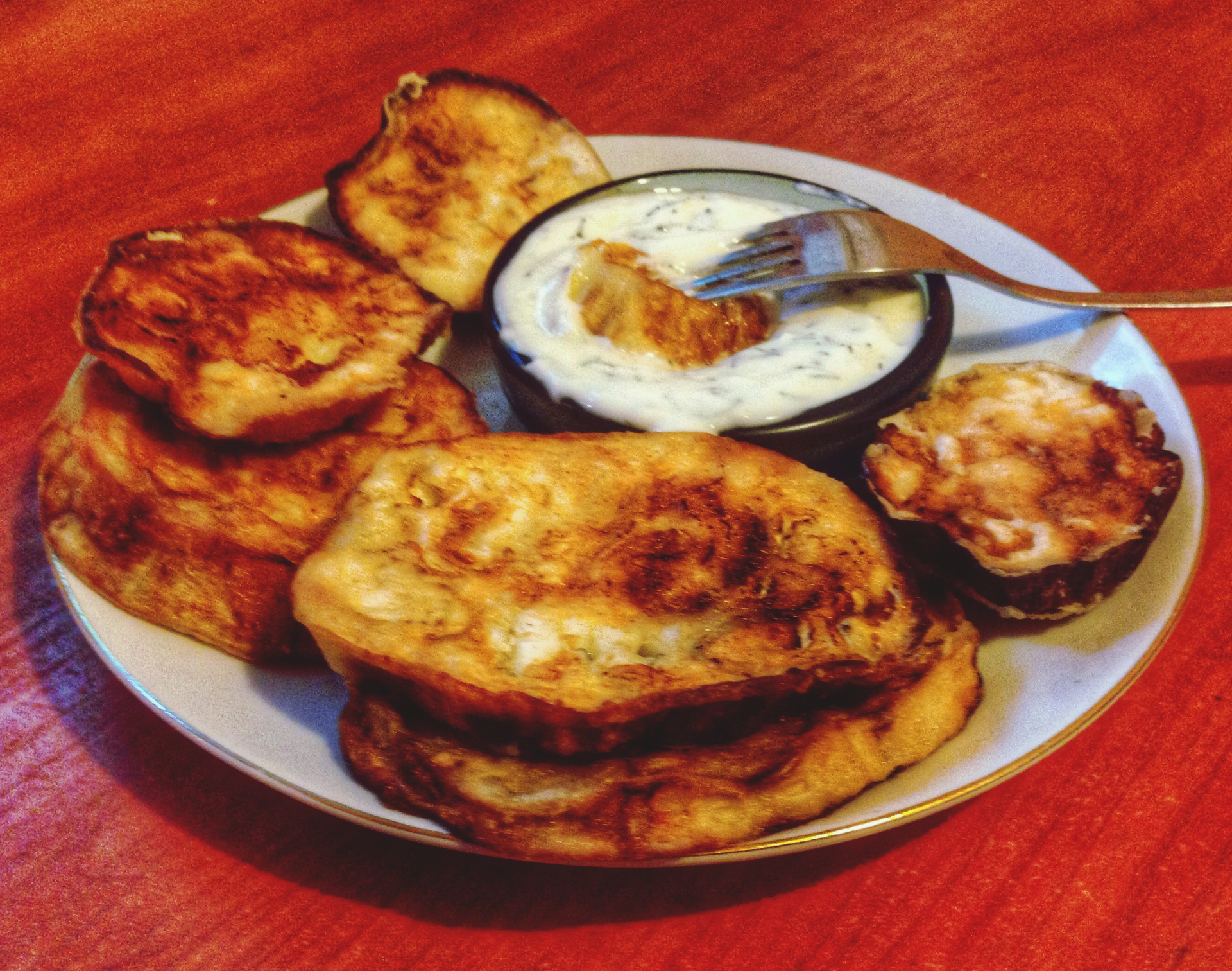 Smoky Venezuelan Cachapas with Plantain Syrup