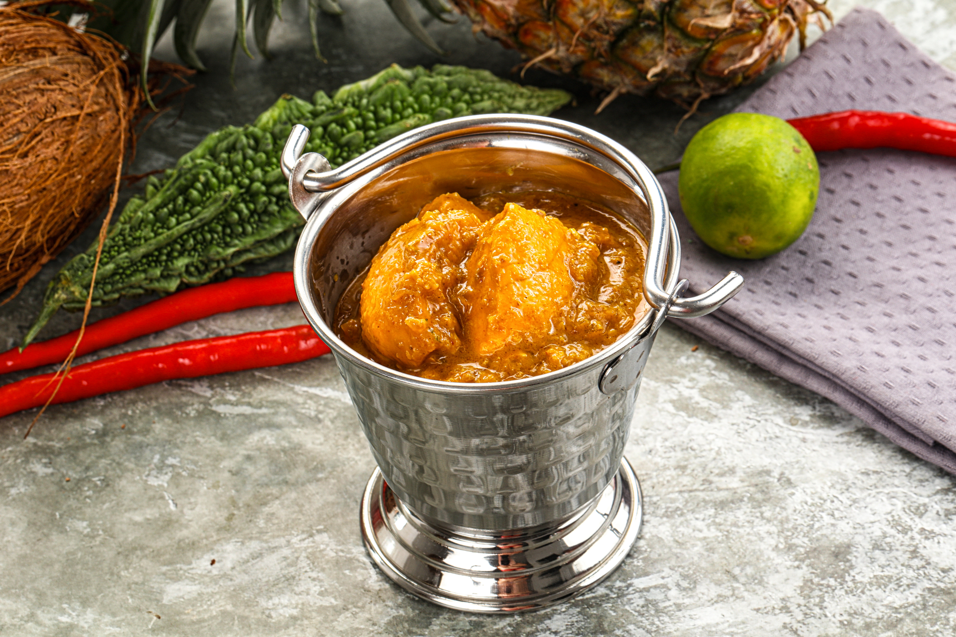 South Indian Drumstick Sambar with Spiced Tamarind Broth