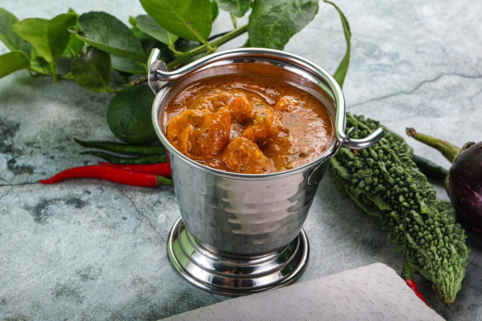 South Indian Drumstick Sambar with Spiced Tamarind Broth