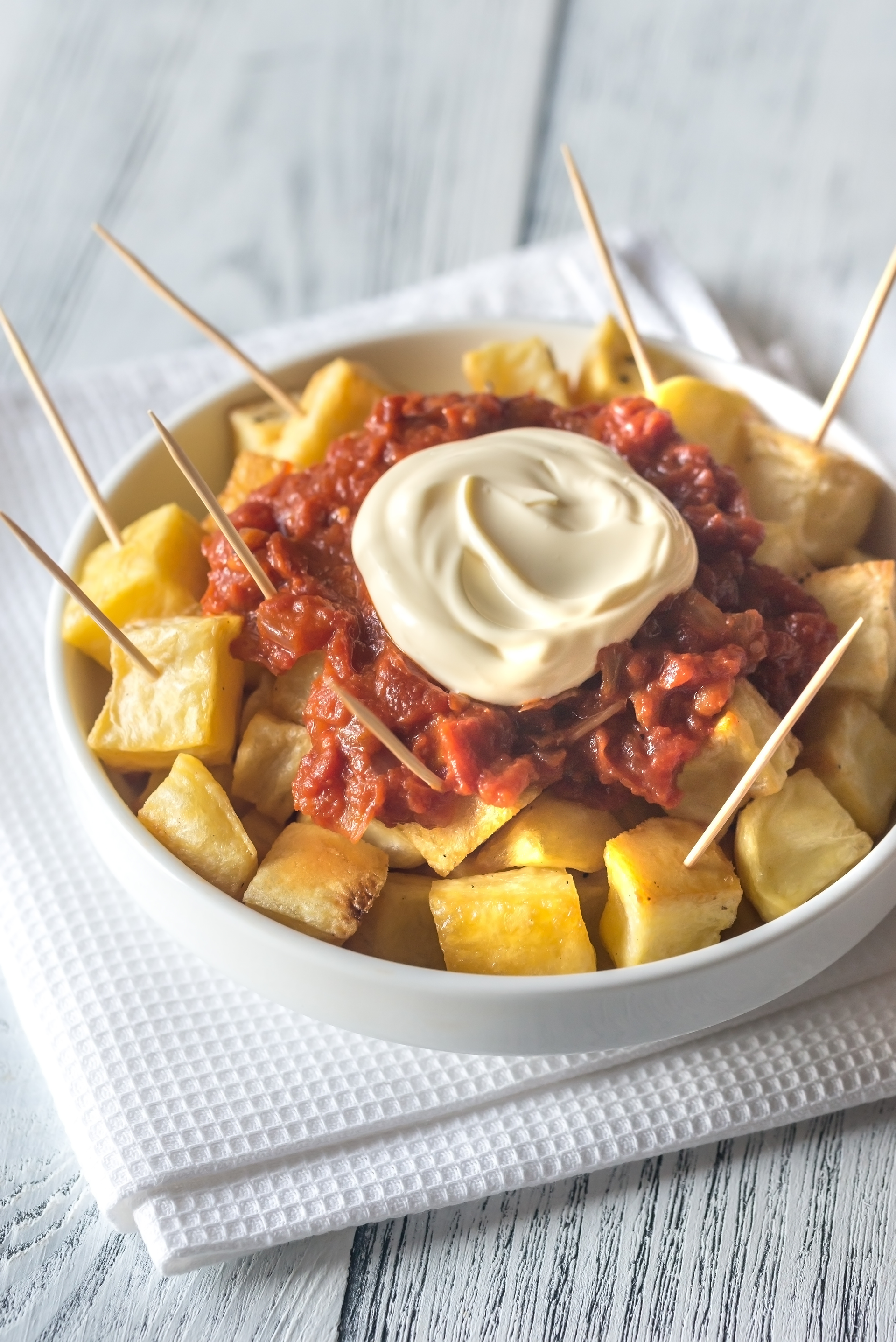 Spanish Patatas Bravas with Smoky Tomato Sauce