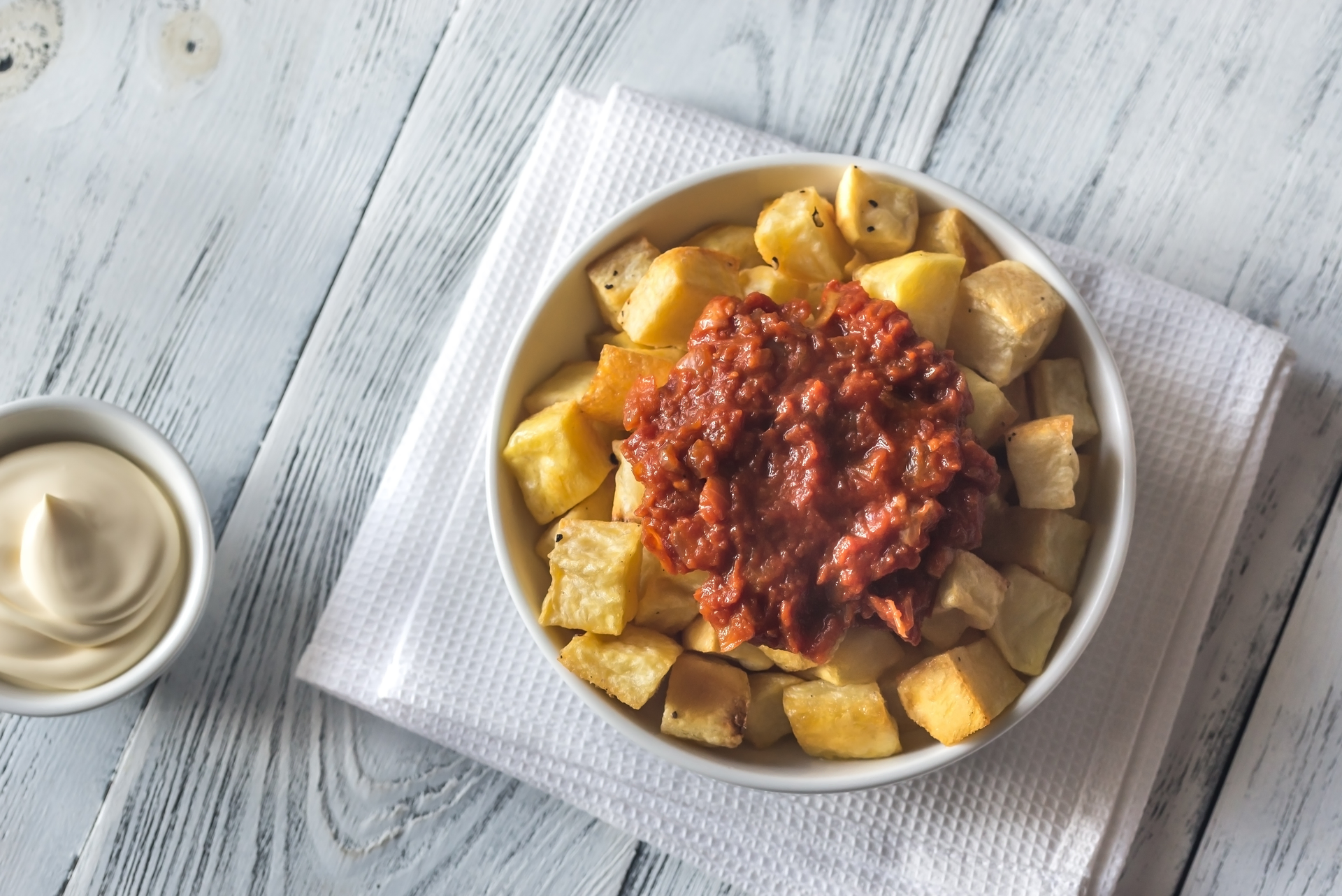 Spanish Patatas Bravas with Smoky Tomato Sauce