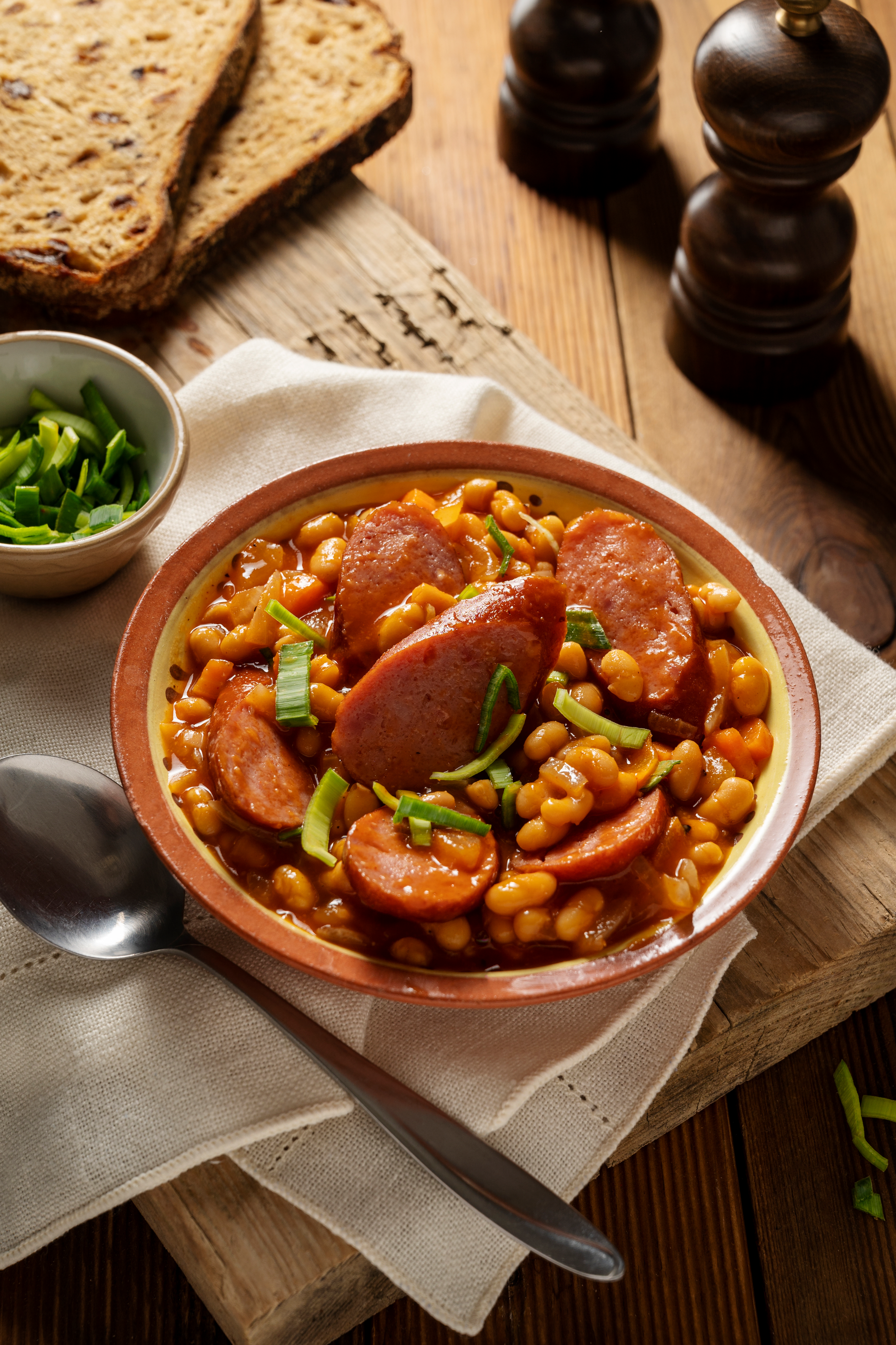 Spanish Saffron and Chorizo Stew with White Beans