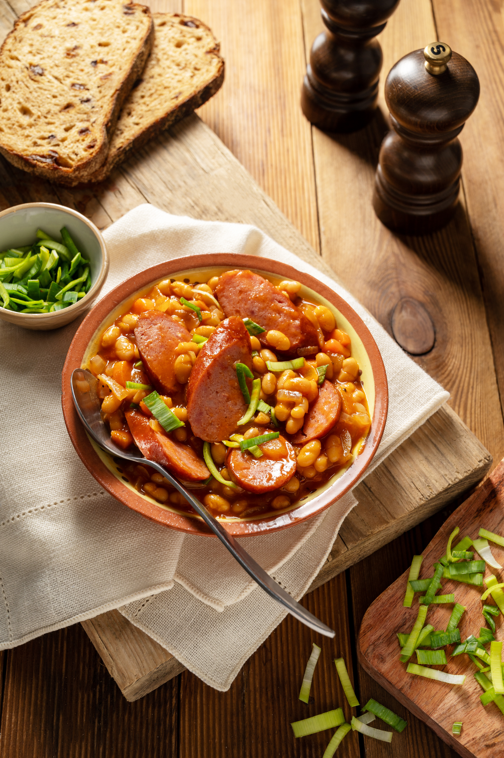 Spanish Saffron and Chorizo Stew with White Beans