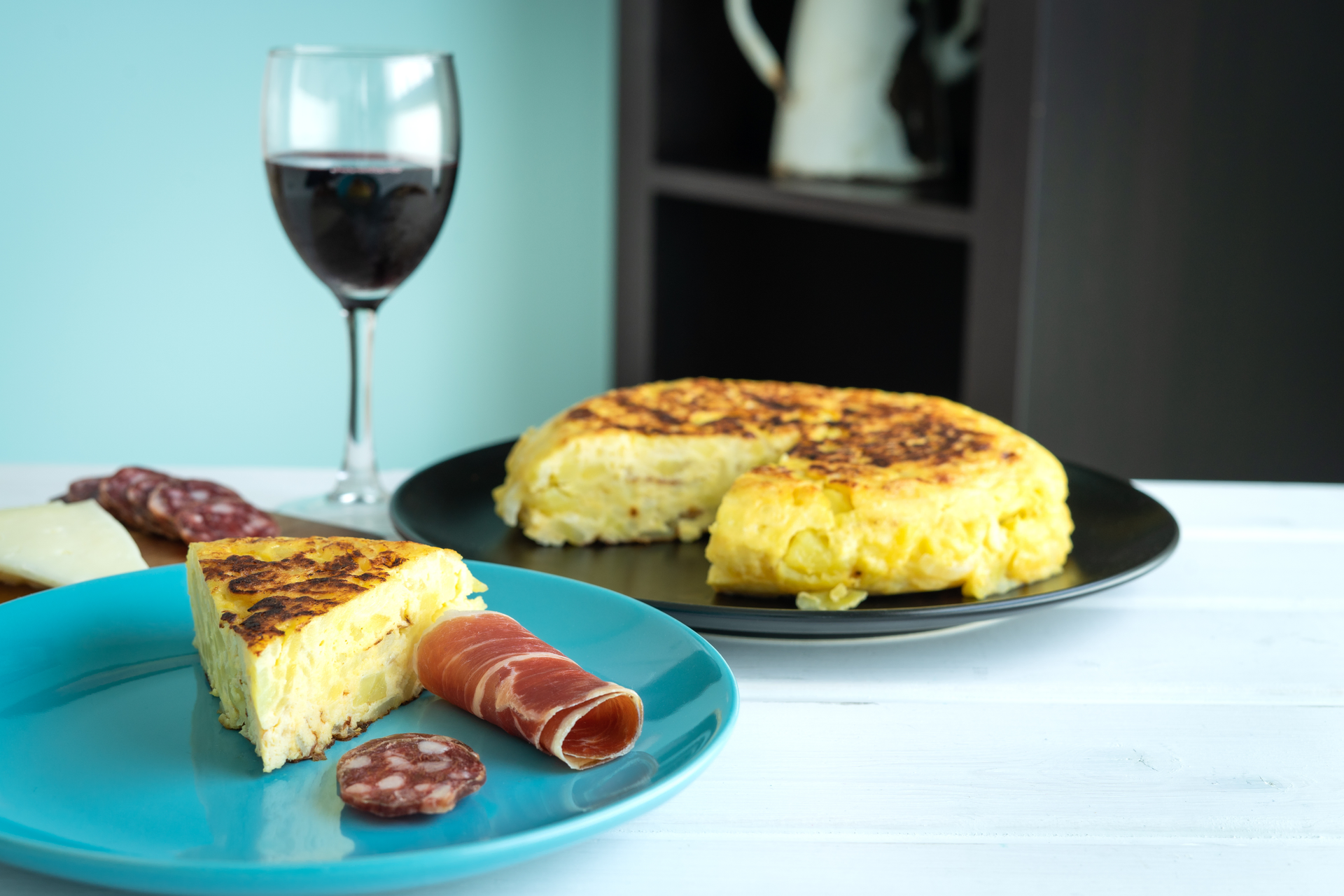 Spanish Tortilla Española with Chorizo