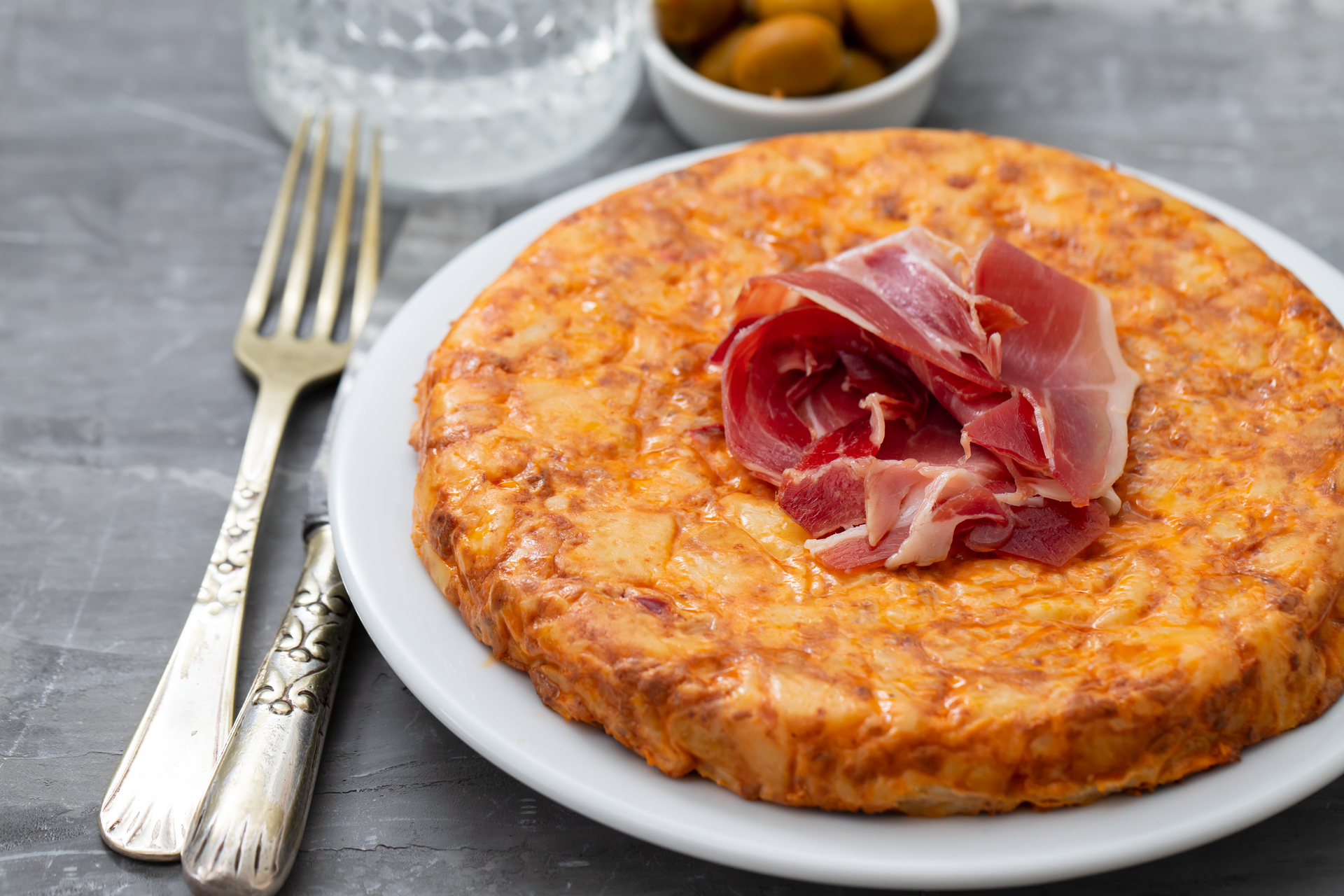 Spanish Tortilla Española with Chorizo
