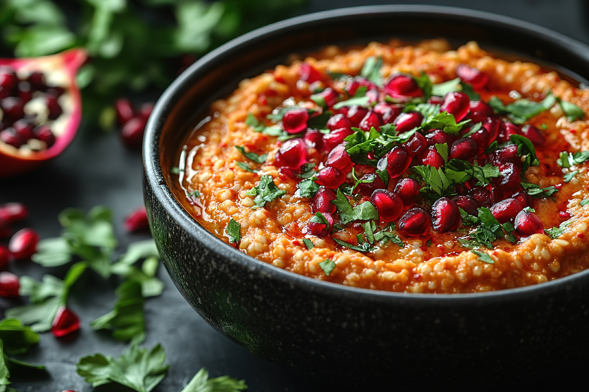Spiced Persian Lentil and Pomegranate Soup with Mint