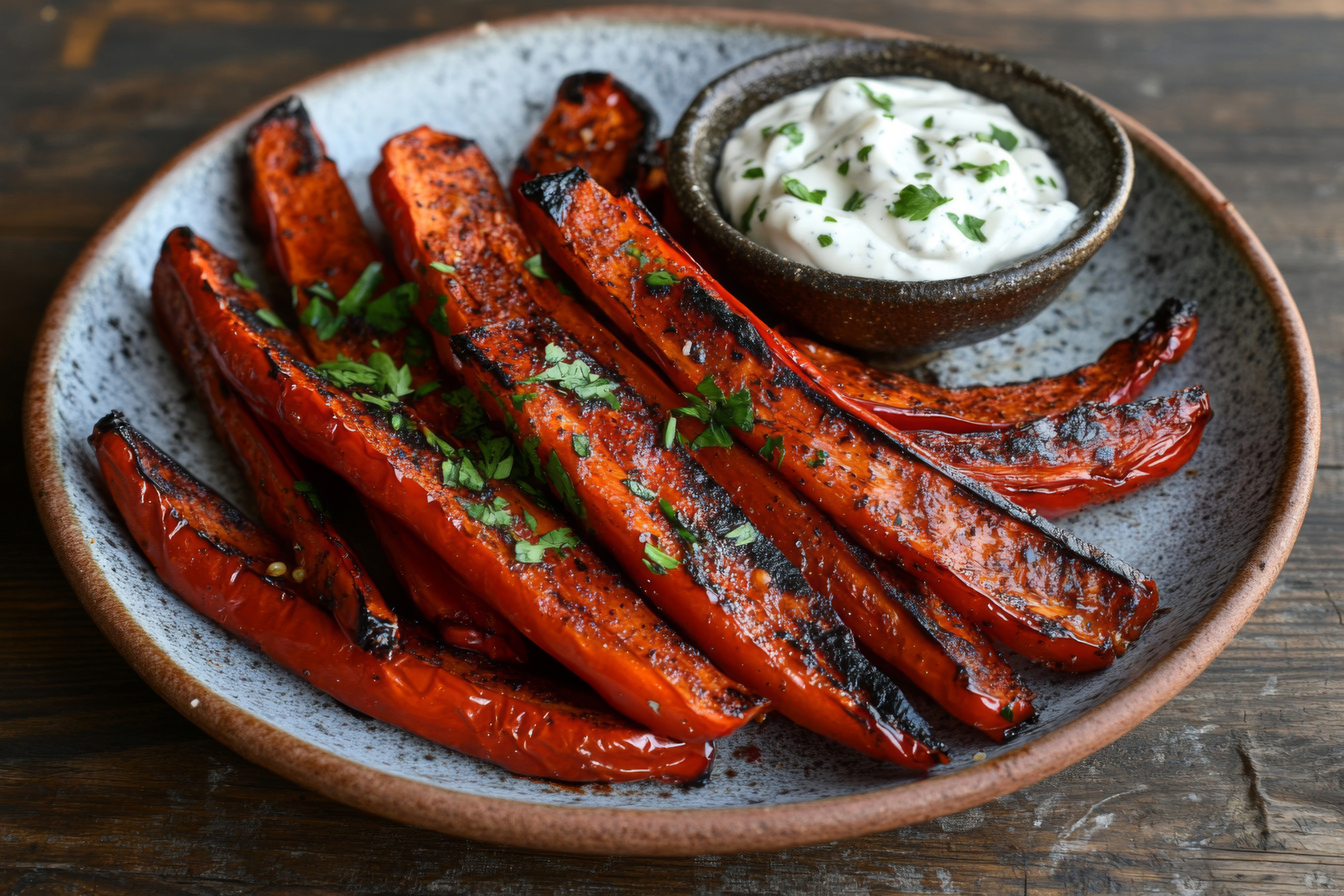 Spicy Algerian Merguez Sausage with Harissa Yogurt