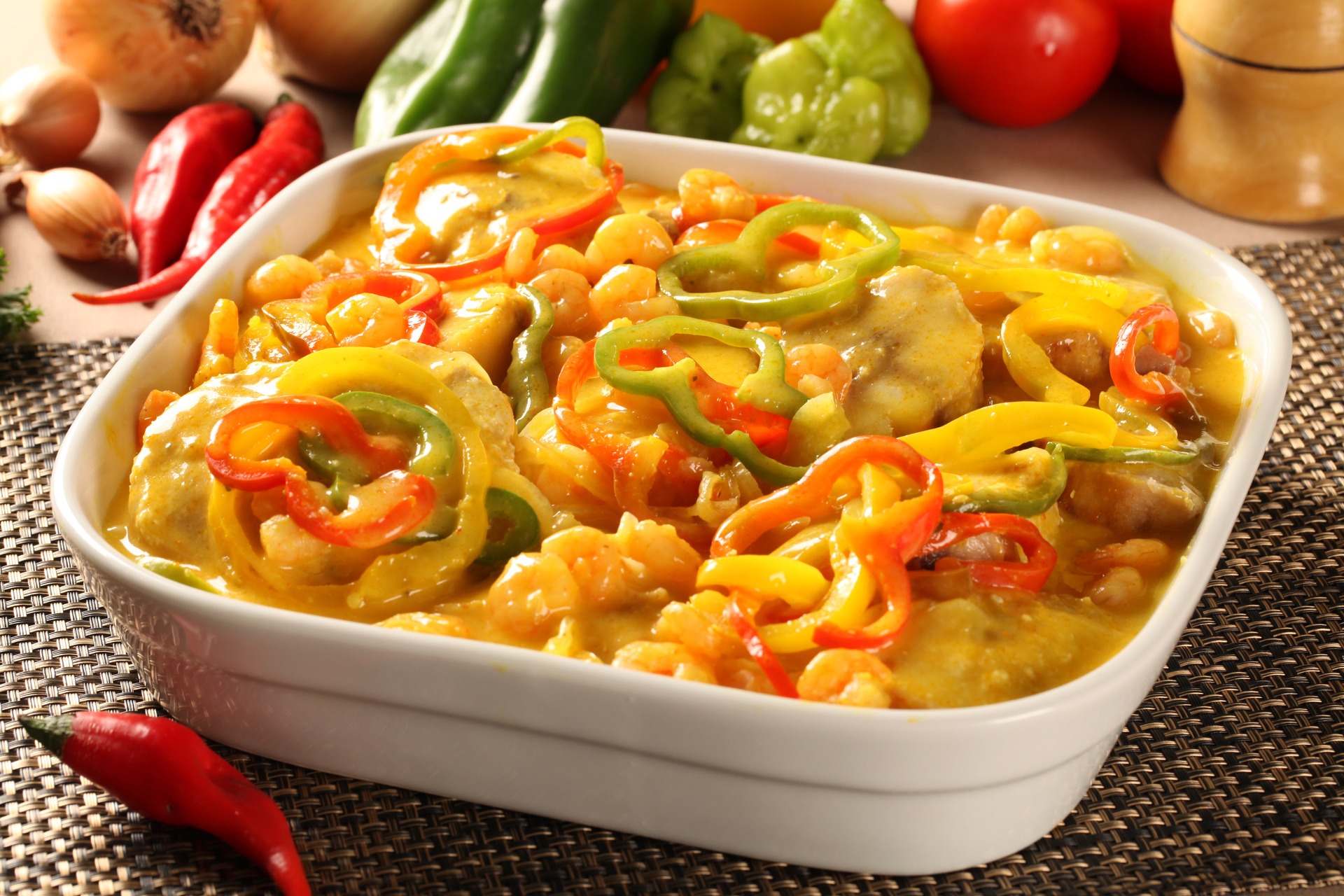 Spicy Brazilian Vatapá with Shrimp and Cashews