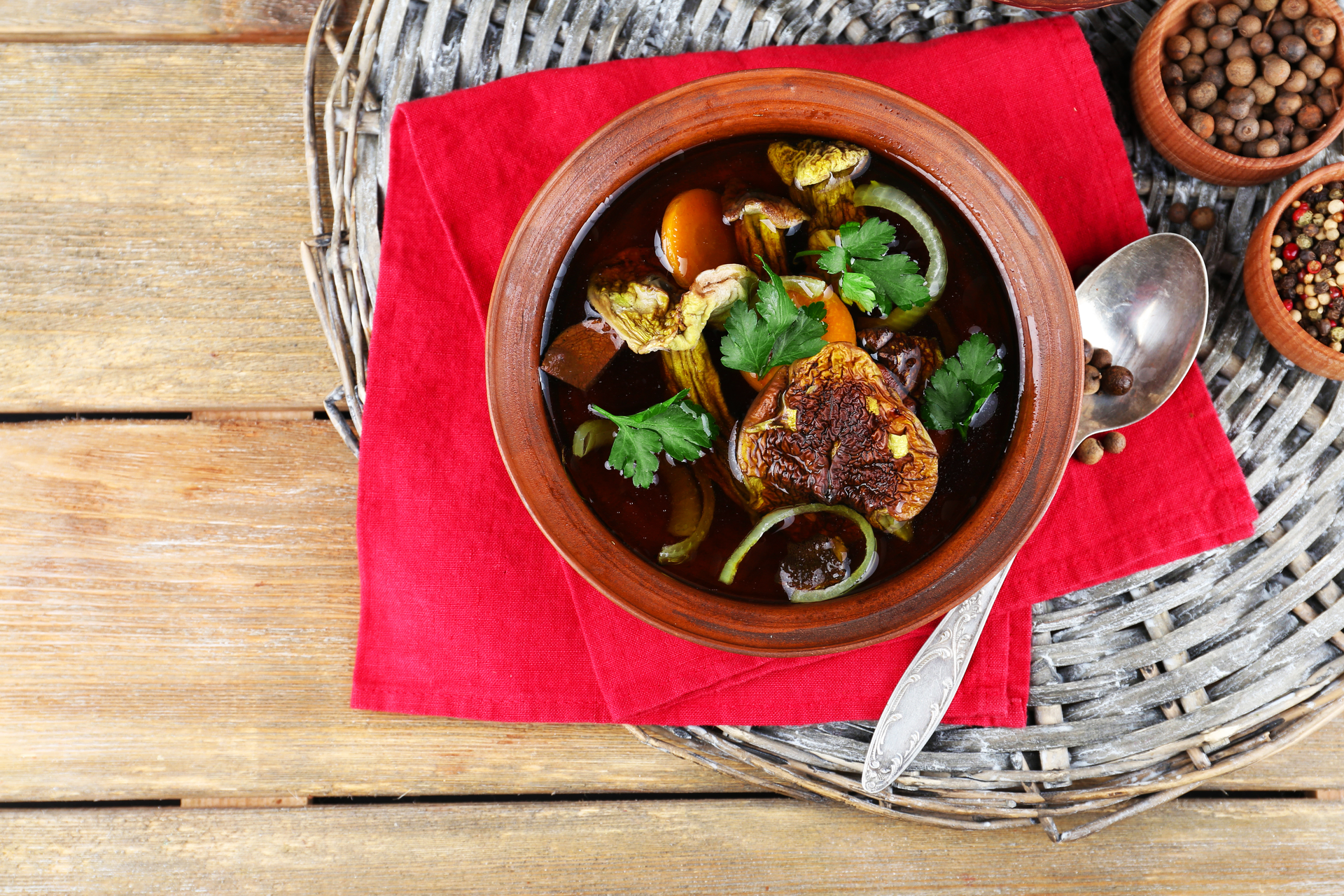 Spicy Caribbean Goat Pepperpot with Cassareep and Sorrel