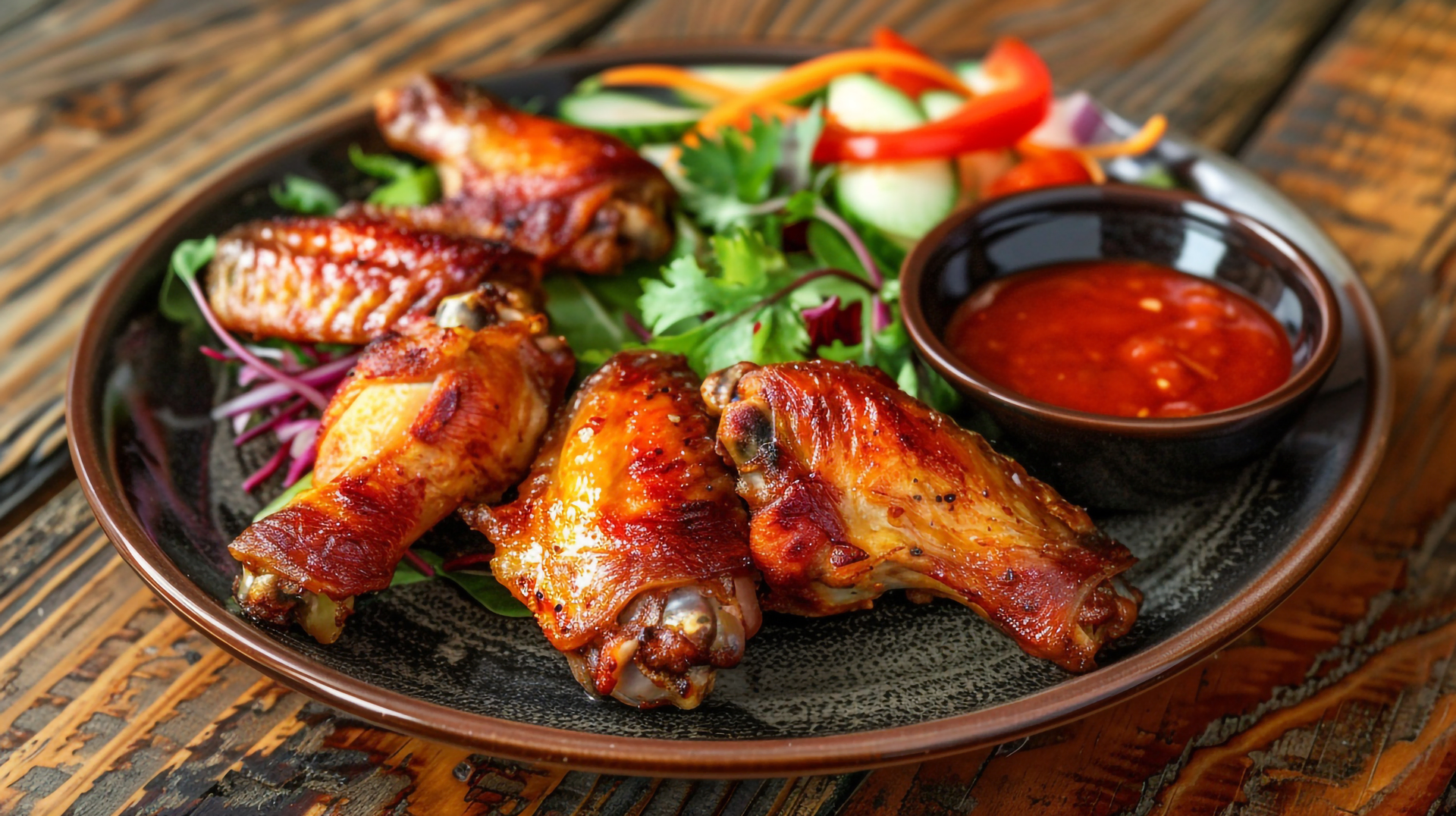 Spicy Caribbean Mango-Habanero Chicken Wings