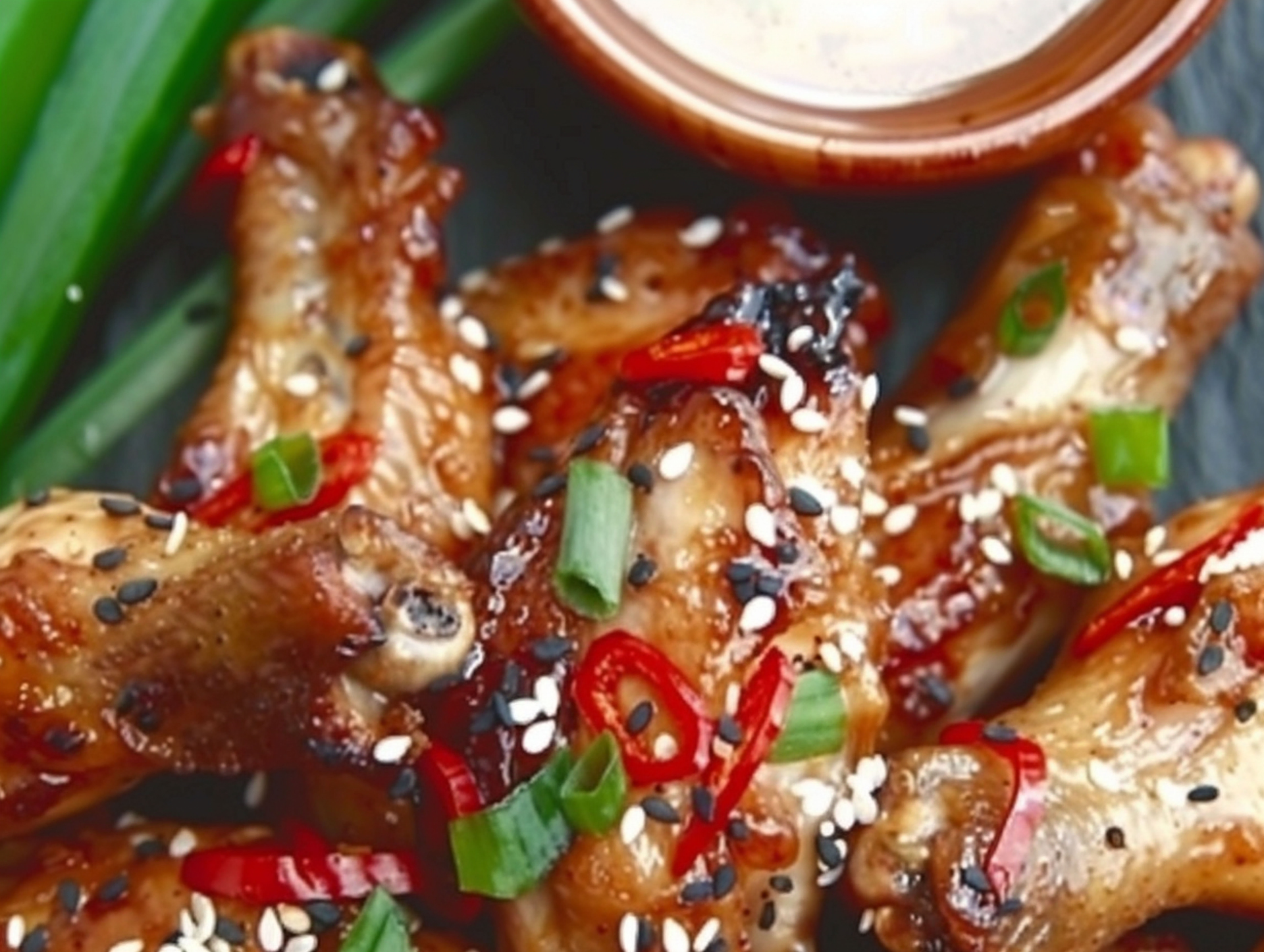 Spicy Caribbean Mango-Habanero Chicken Wings