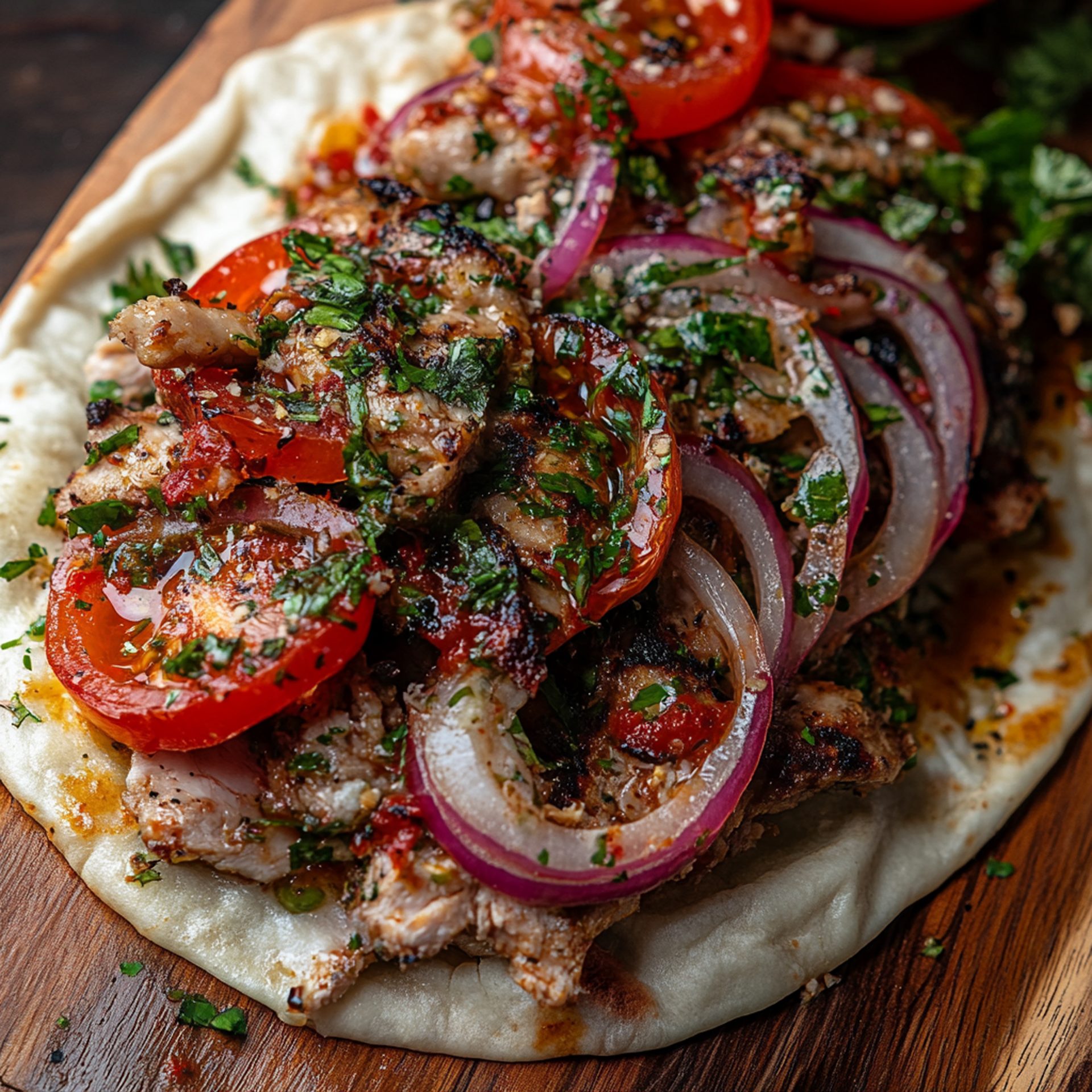 Spicy Greek Lamb Souvlaki