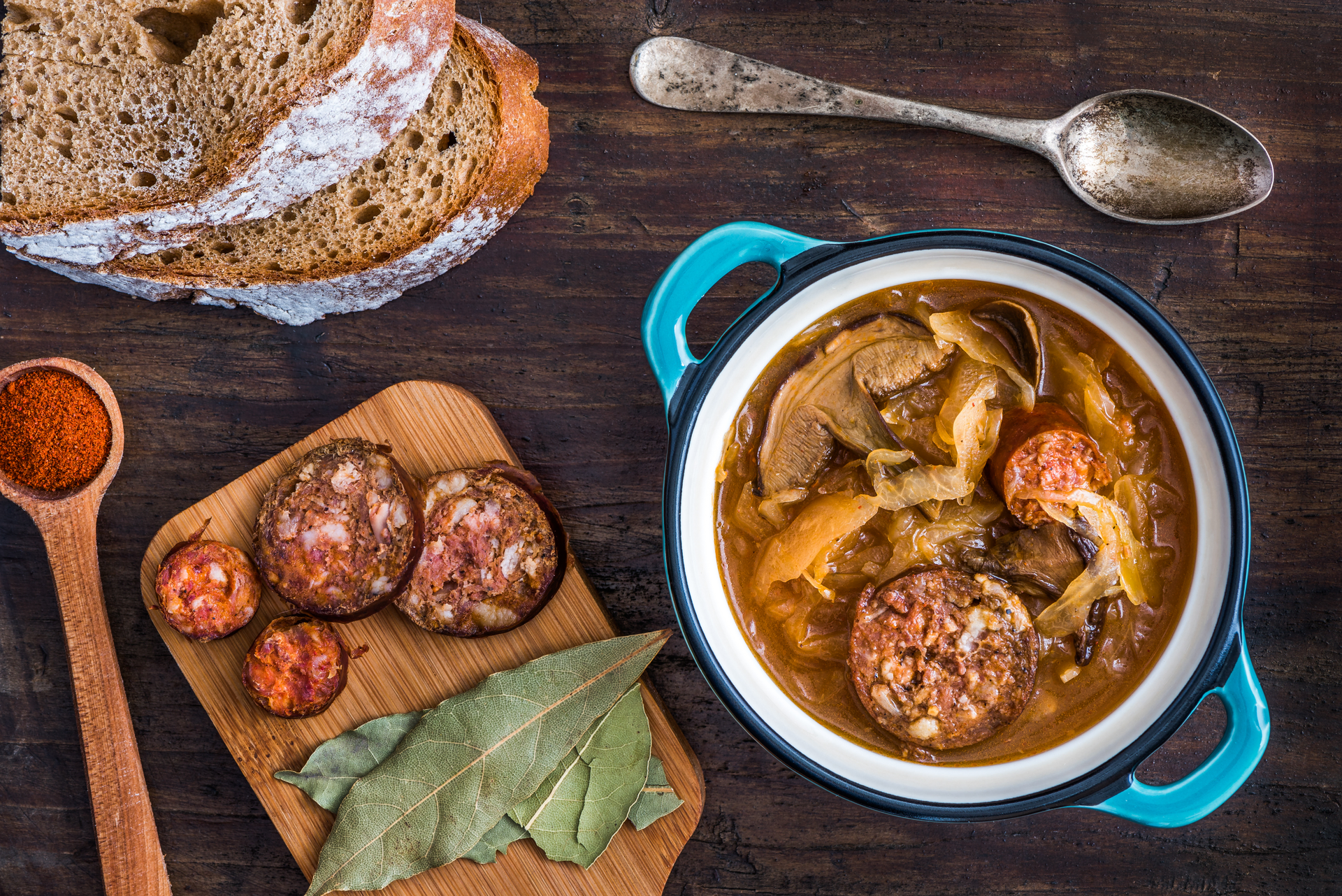 Spicy Hungarian Debrecener Sausage Stew