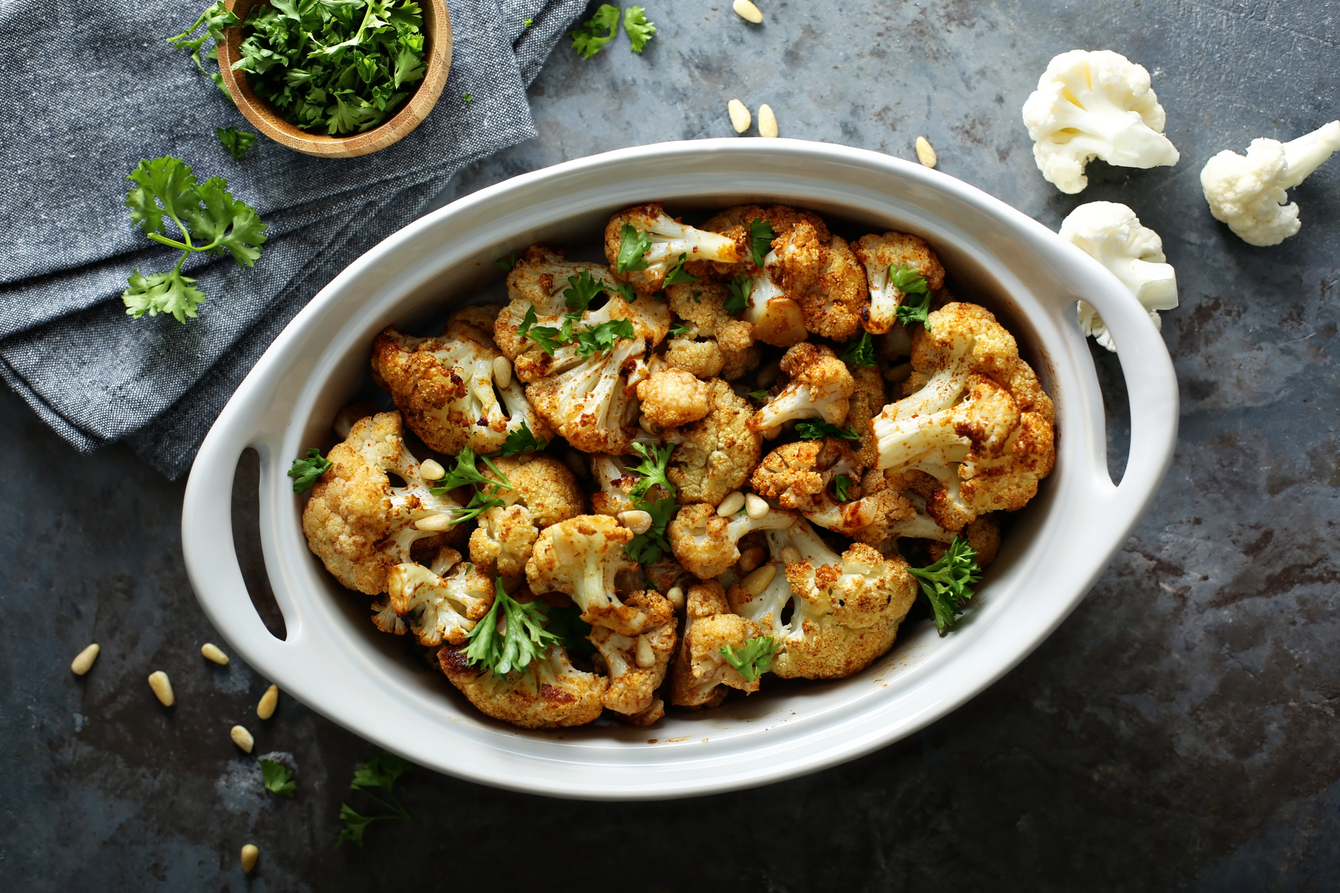Spicy Indian Cauliflower Korma with Cashew Cream Sauce
