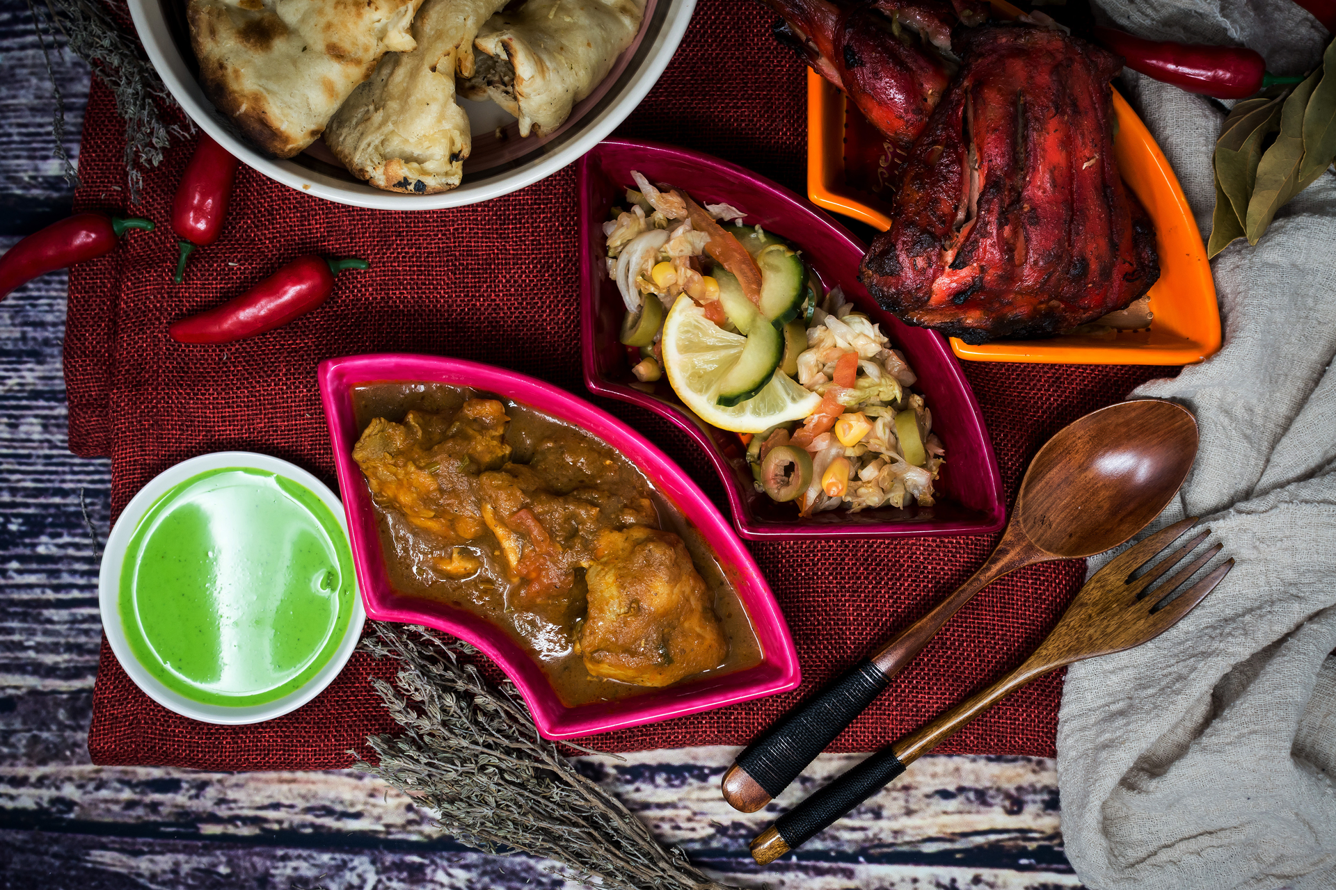 Spicy Indian Vindaloo with Tamarind and Pork