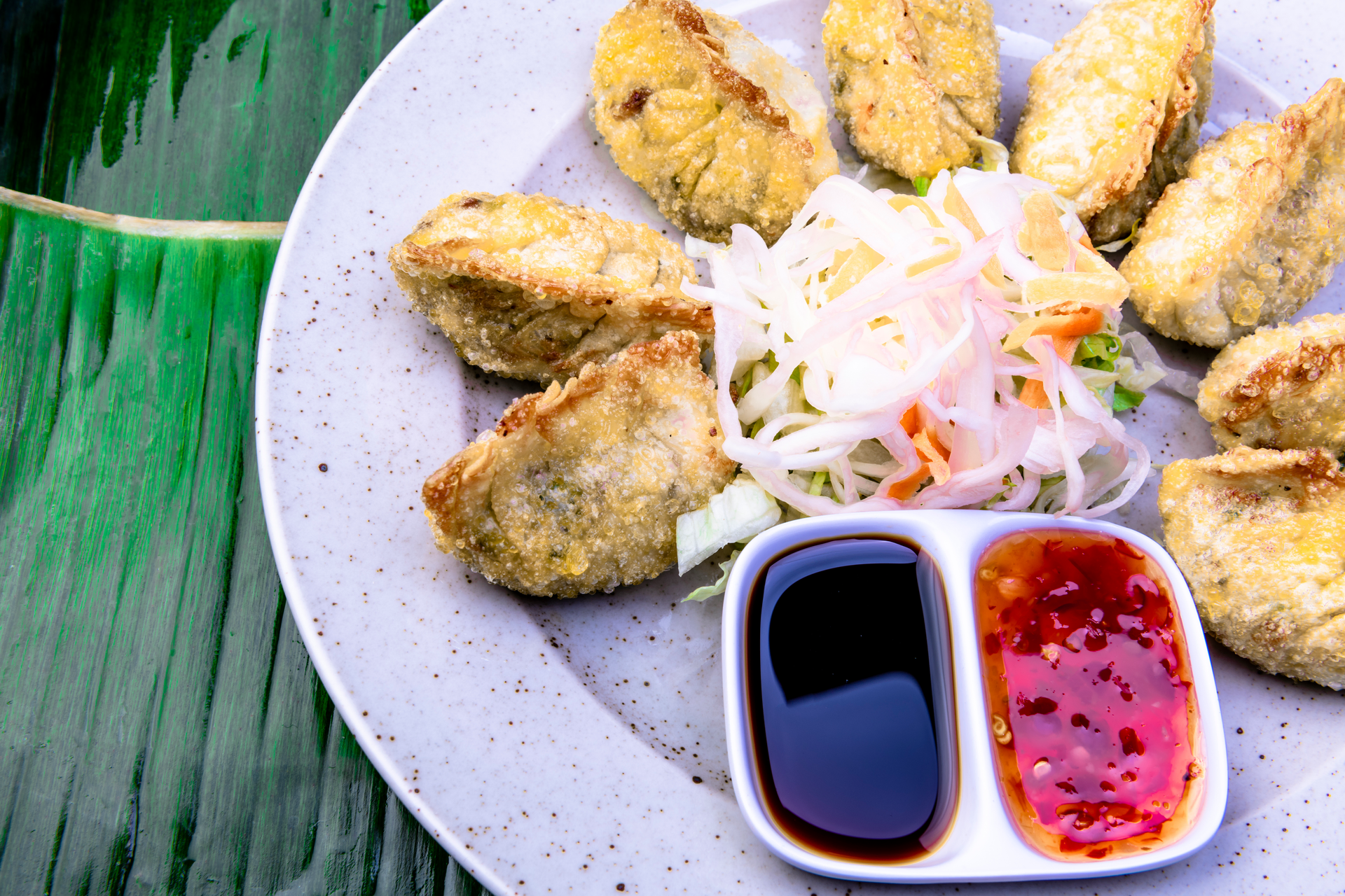 Spicy Indonesian Sambal Shrimp Cake with Lime Zest