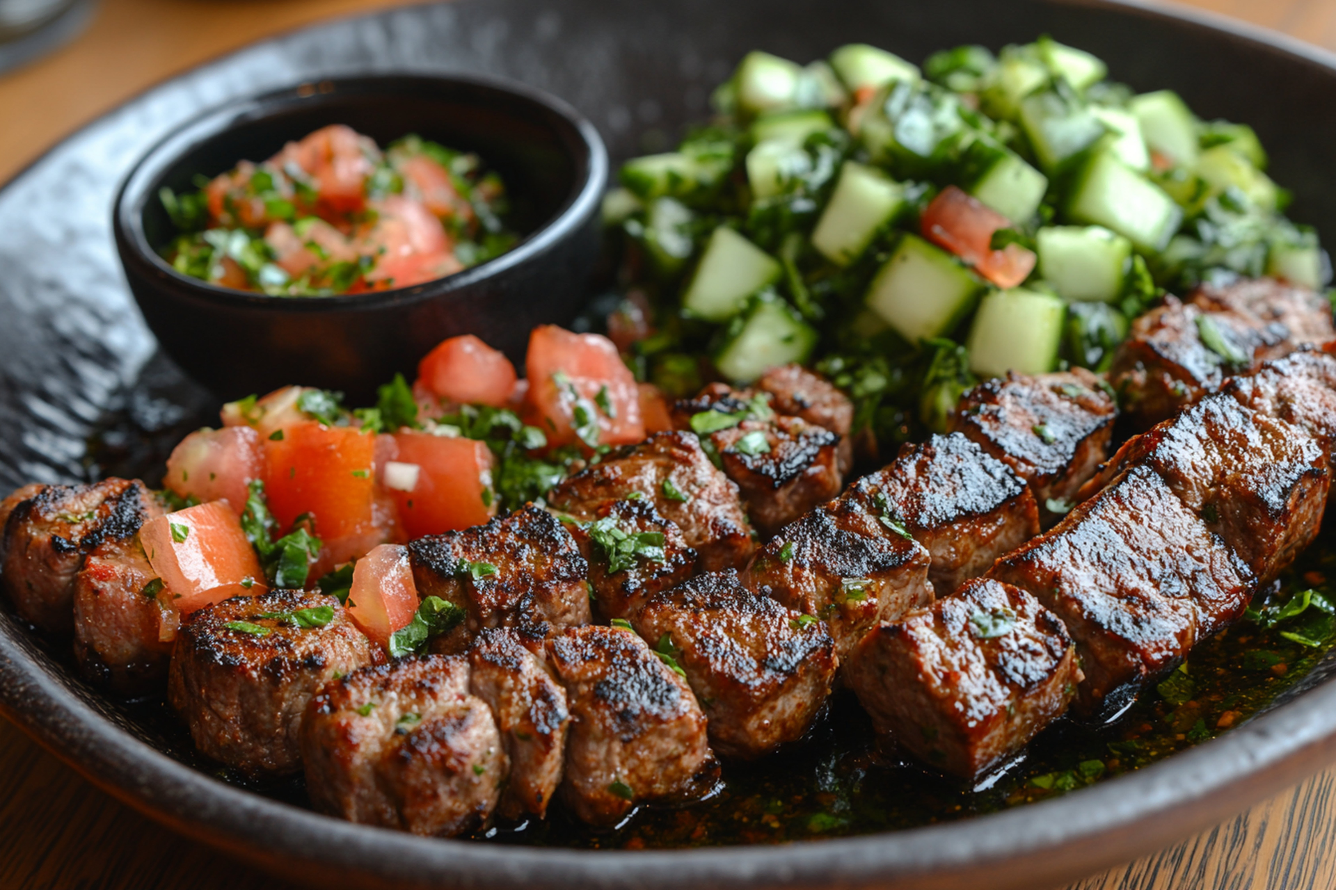 Spicy Kenyan Nyama Choma with Kachumbari Salsa