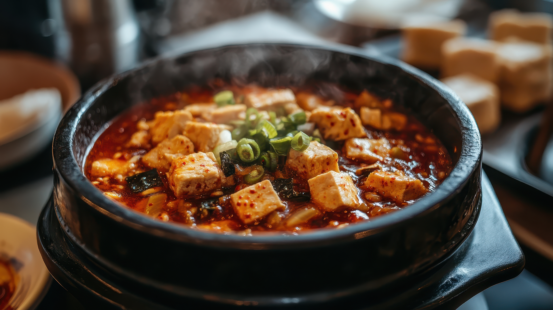 Spicy Korean Kimchi Stew with Silken Tofu