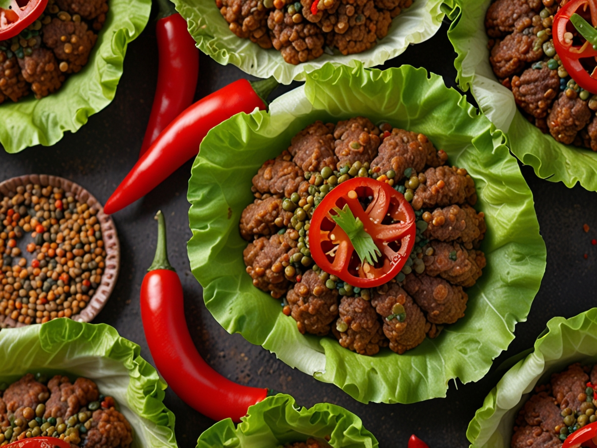 Spicy Lebanese Kibbeh Nayyeh with Aromatic Spices