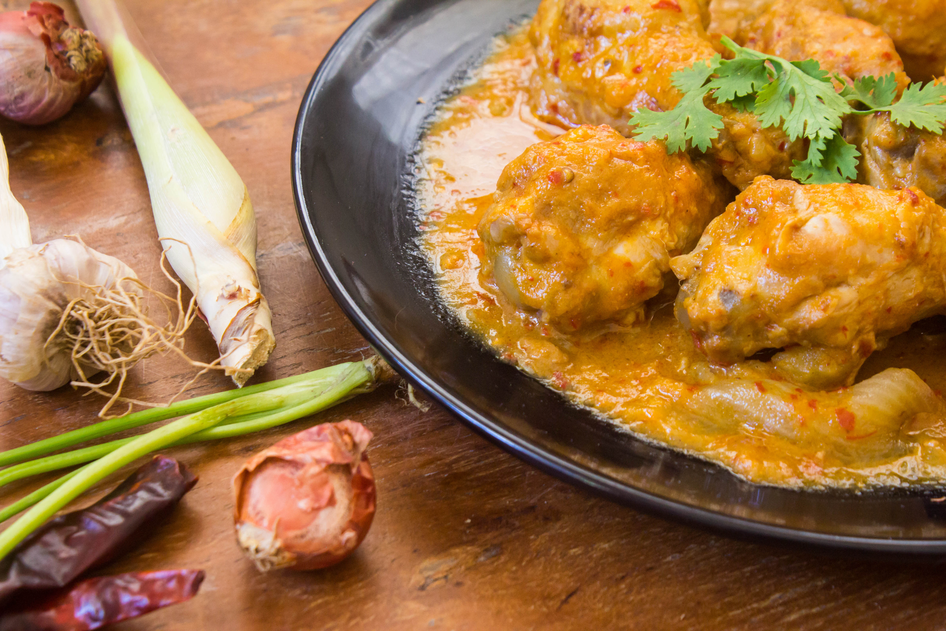 Spicy Malaysian Ayam Percik with Lemongrass and Turmeric