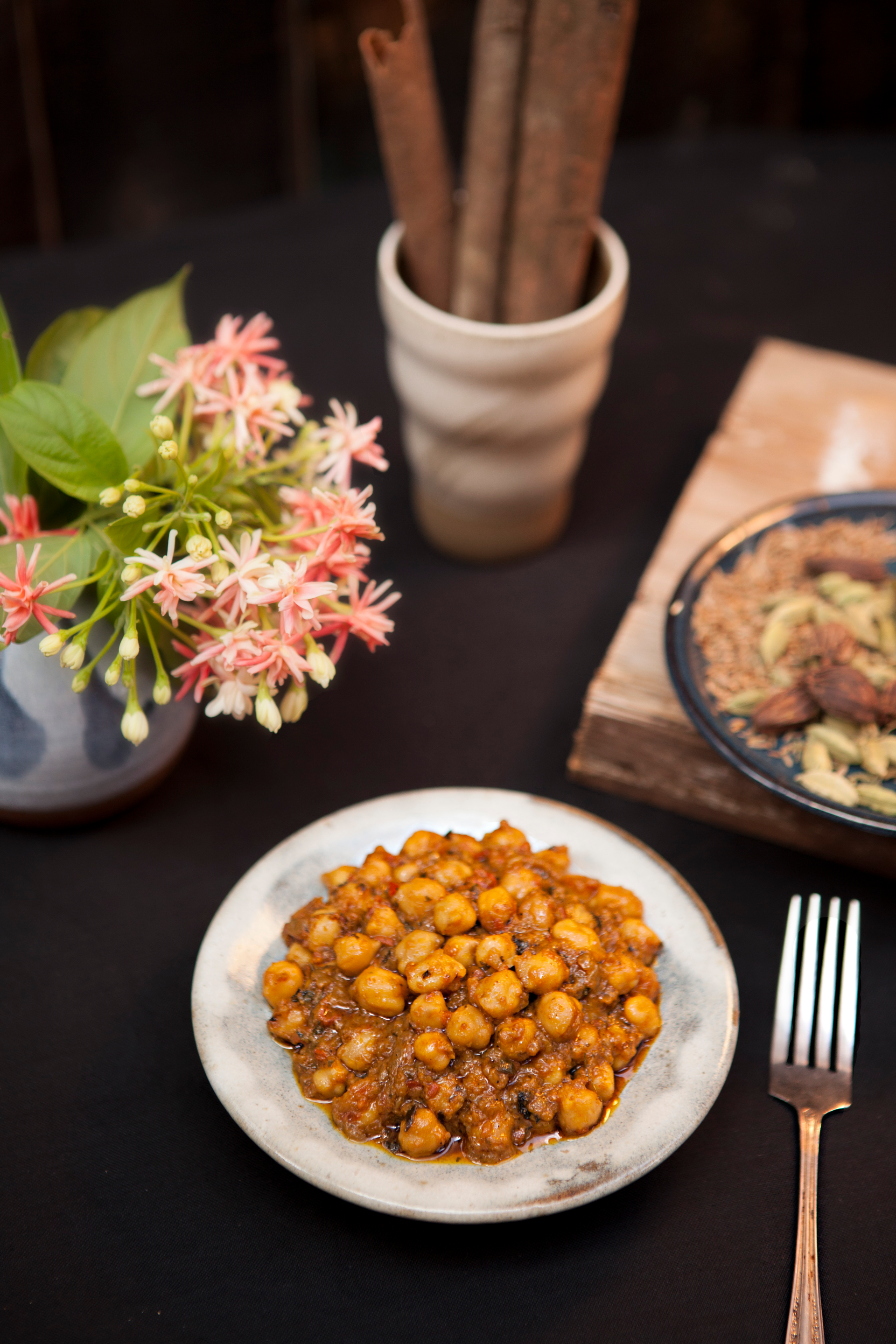 Spicy Moroccan Chickpea Tagine with Preserved Lemons