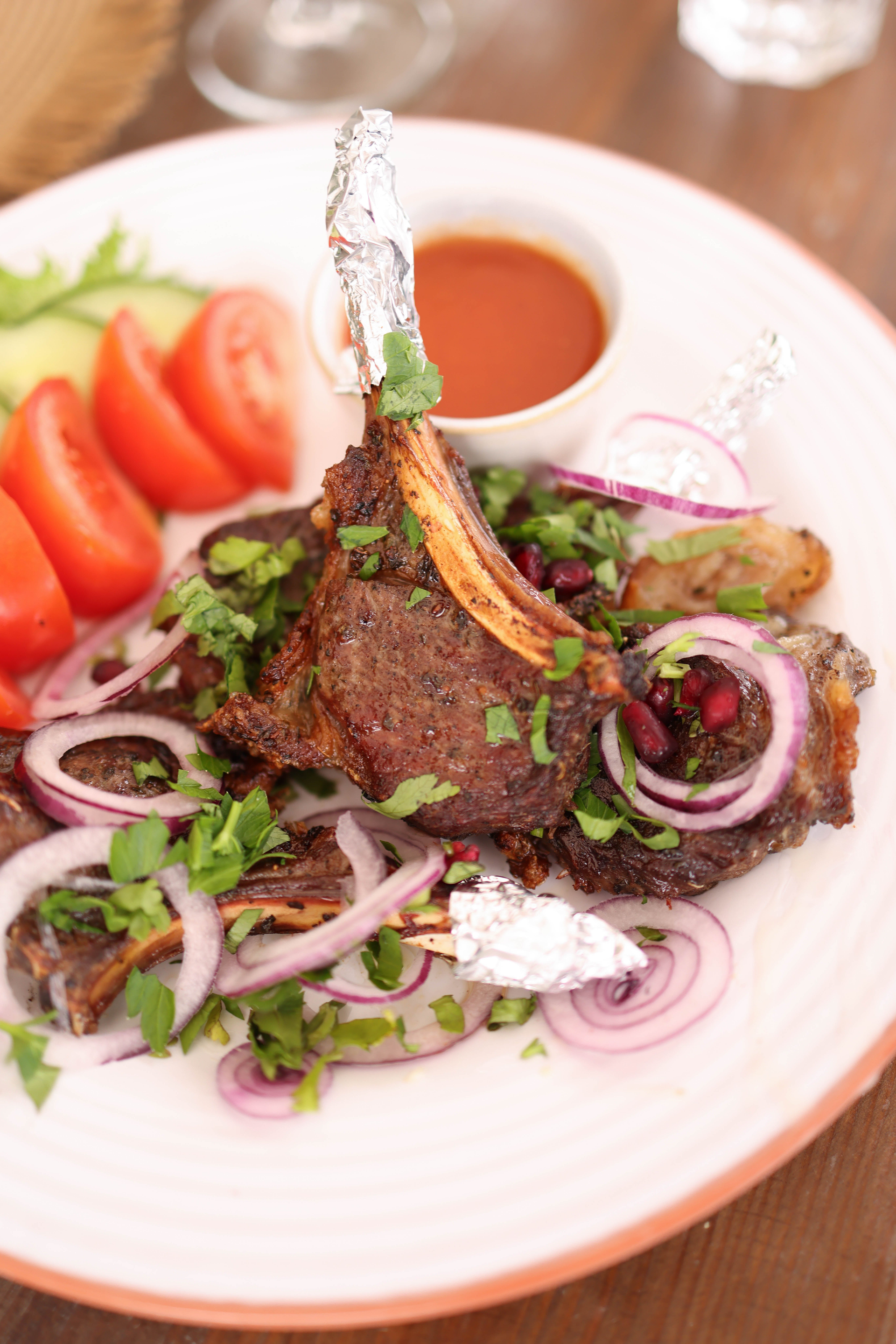 Spicy Moroccan Grilled Lamb Chops with Chermoula