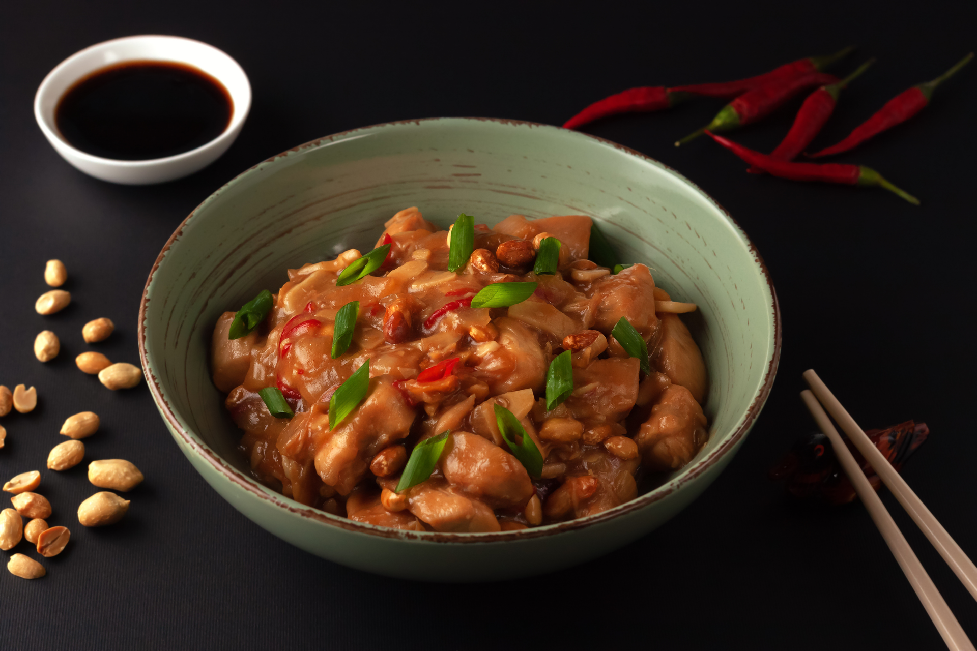 Spicy Sichuan Kung Pao Chicken with Peanuts