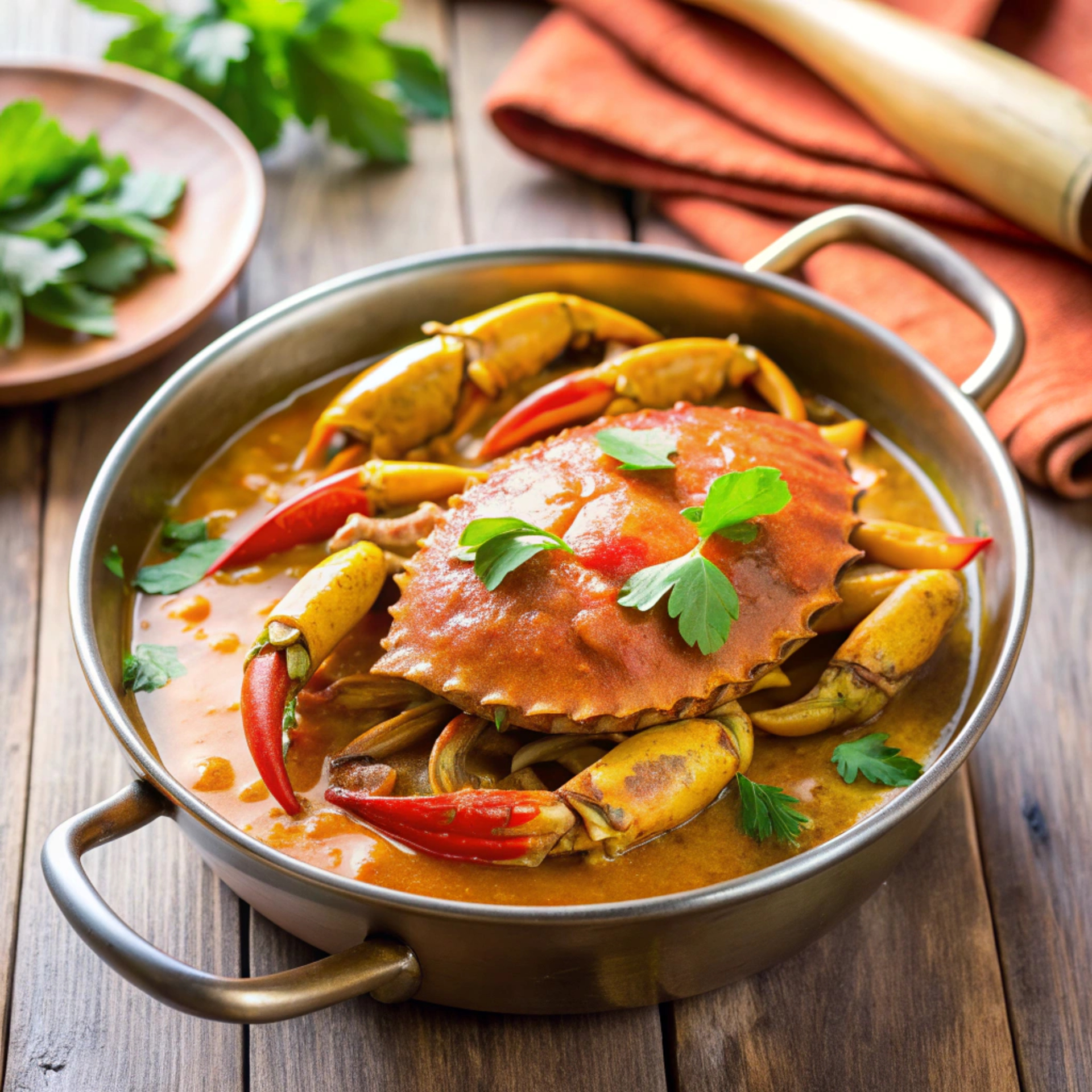 Spicy Sri Lankan Jaffna Crab Curry with Coconut Gravy
