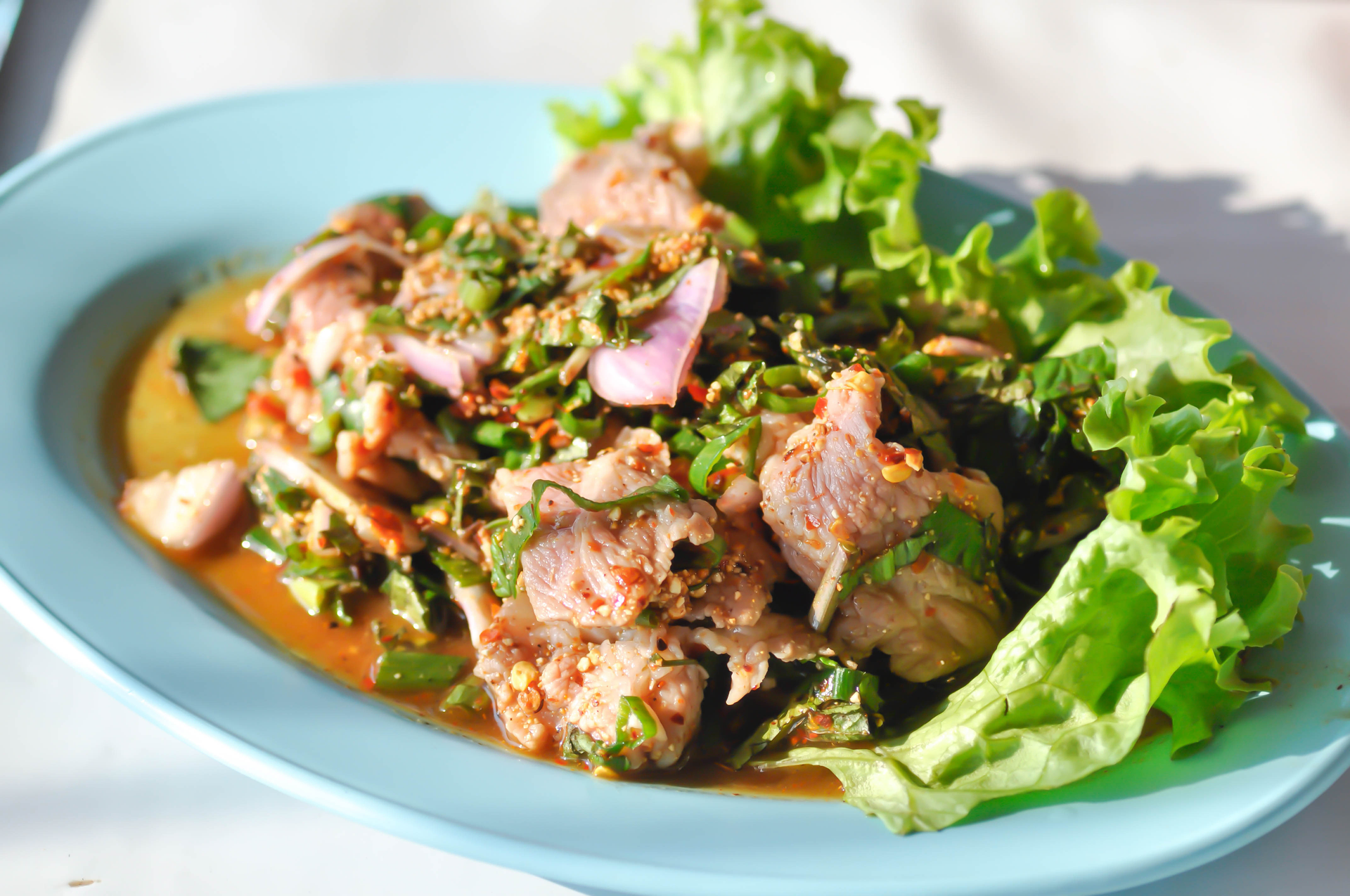 Spicy Thai Tamarind Duck with Fresh Basil