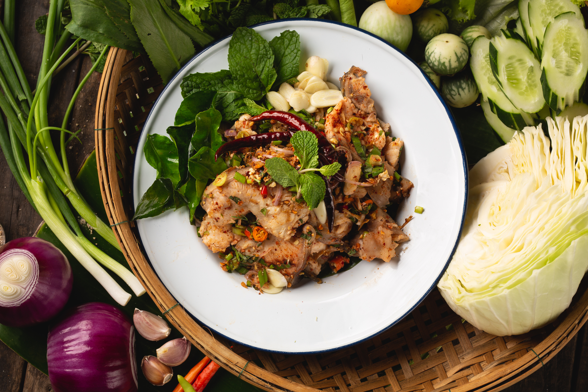 Spicy Thai Tamarind Duck with Fresh Basil