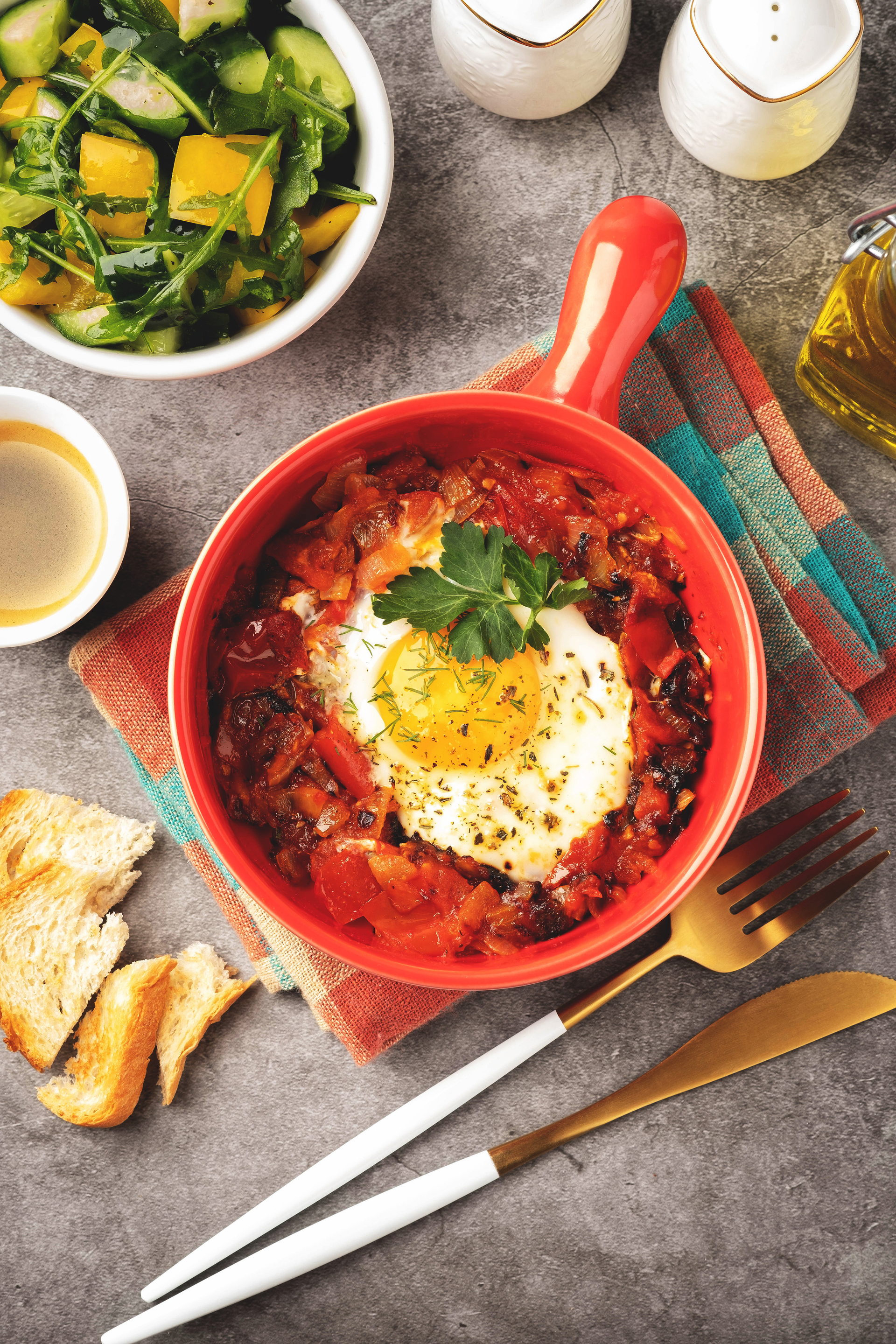 Spicy Tunisian Shakshuka with Merguez Sausage