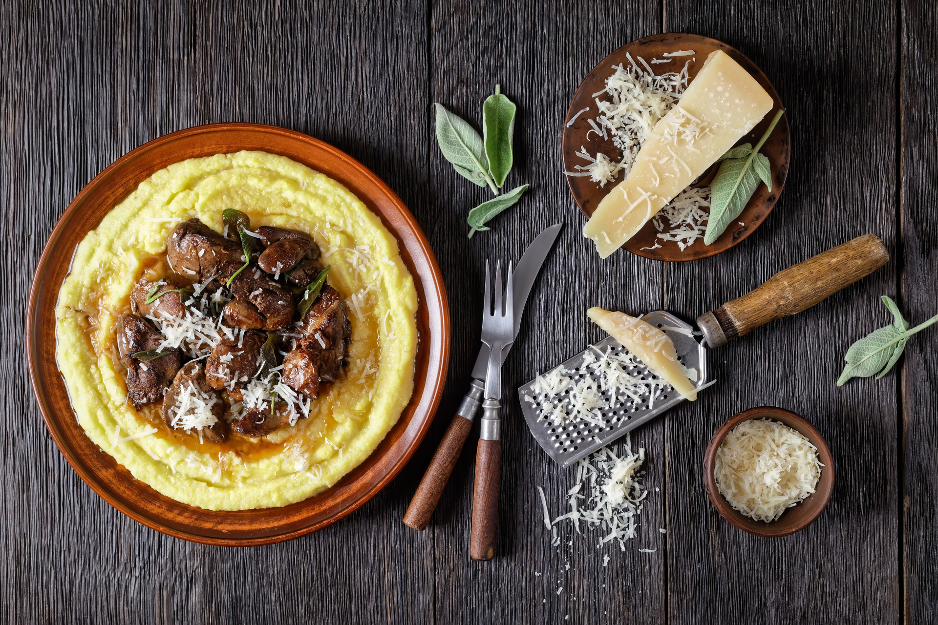 Stracotto al Barolo with Polenta